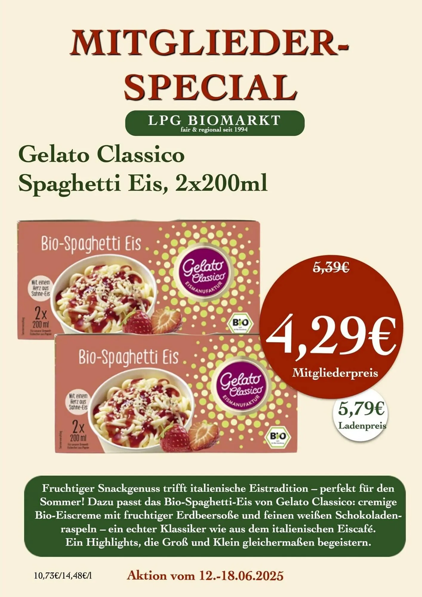 LPG Biomarkt Prospekt von 12. Juni bis 18. Juni 2025 - Prospekt seite 15