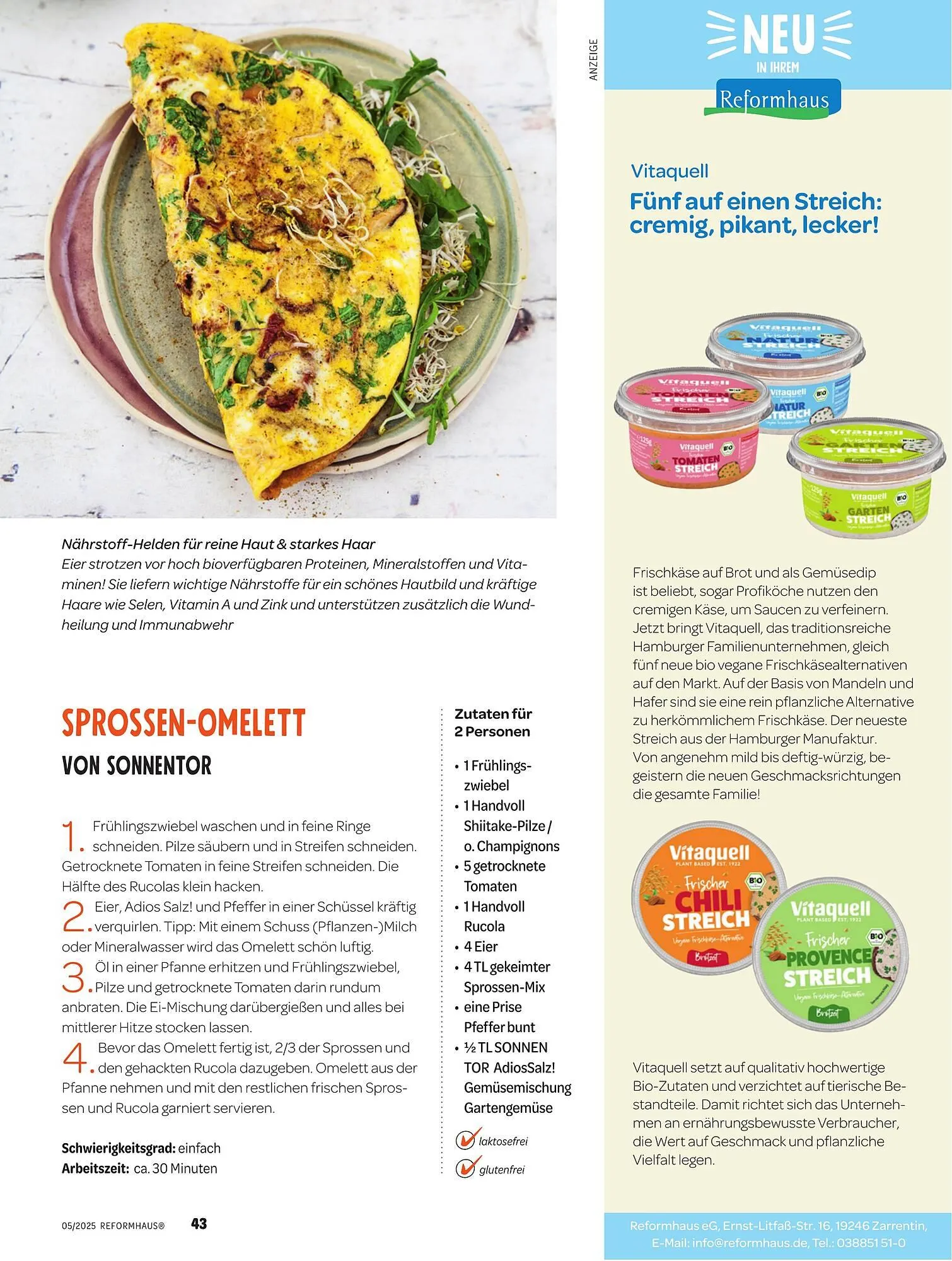 Reformhaus Prospekt von 1. Mai bis 31. Mai 2025 - Prospekt seite 43