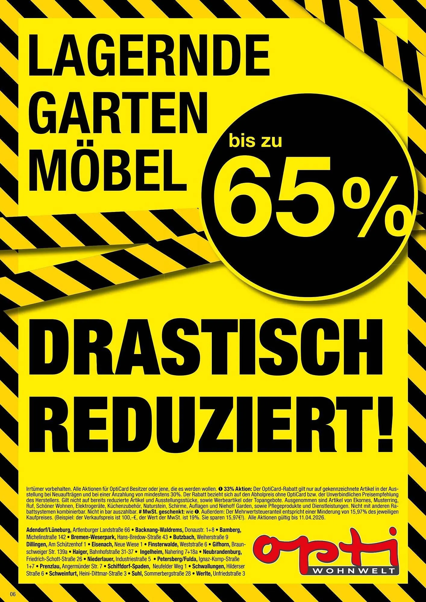 Opti Wohnwelt Prospekt von 12. April bis 31. Mai 2026 - Prospekt seite 6