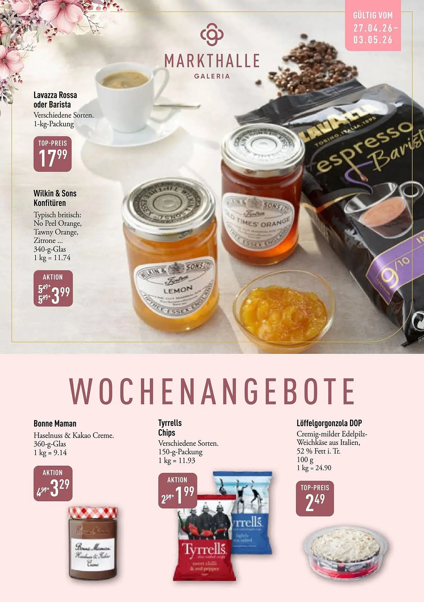 Galeria Markthalle Prospekt von 27. April bis 3. Mai 2026 - Prospekt seite 1