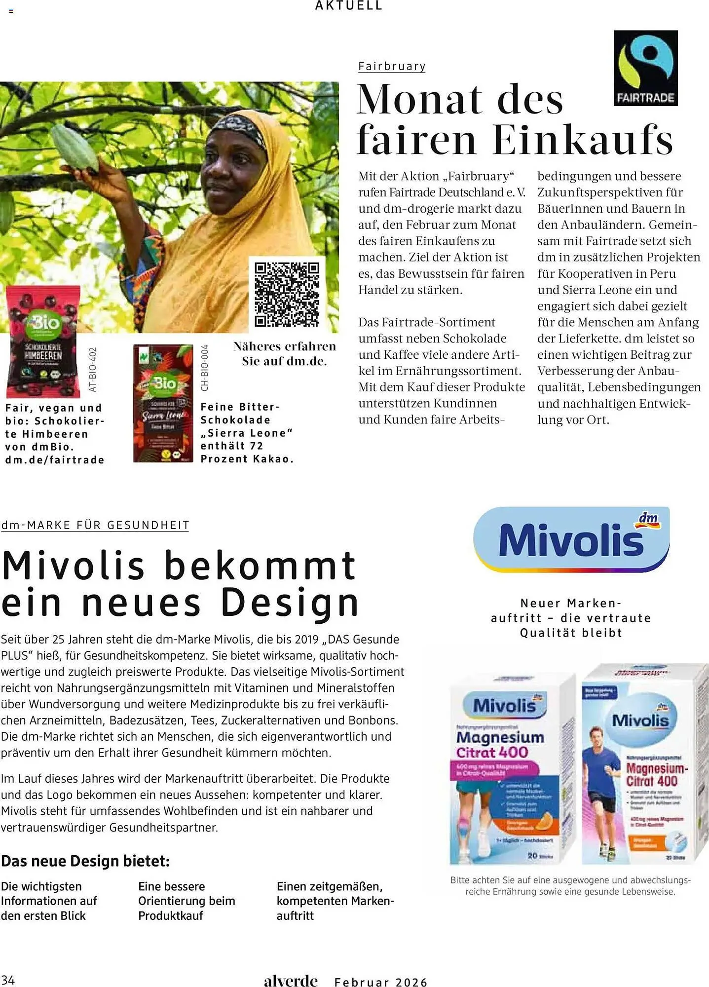 Dm drogerie Magazin von 1. Februar bis 28. Februar 2026 - Prospekt seite 34