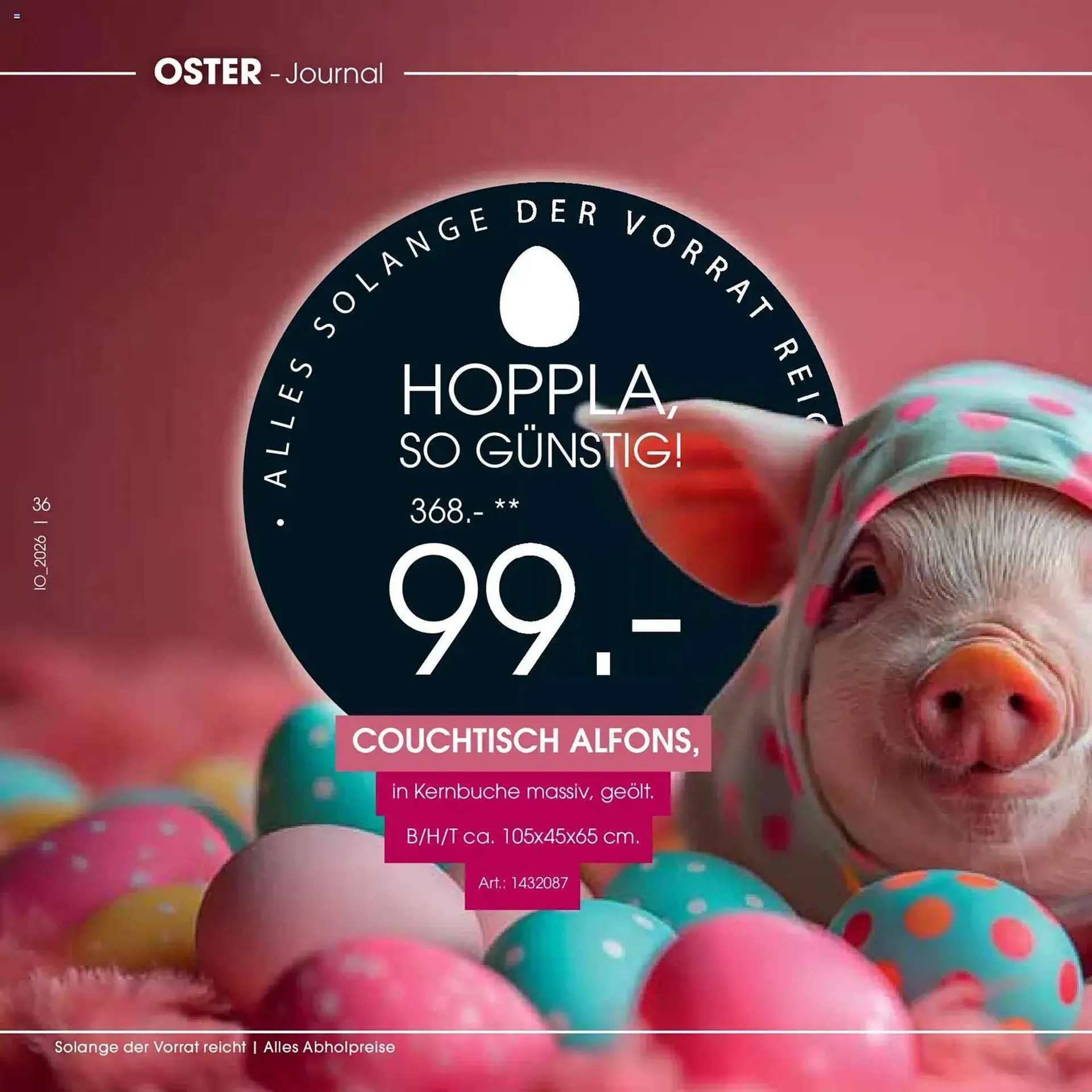 Zurbrüggen Prospekt von 23. März bis 11. April 2026 - Prospekt seite 36