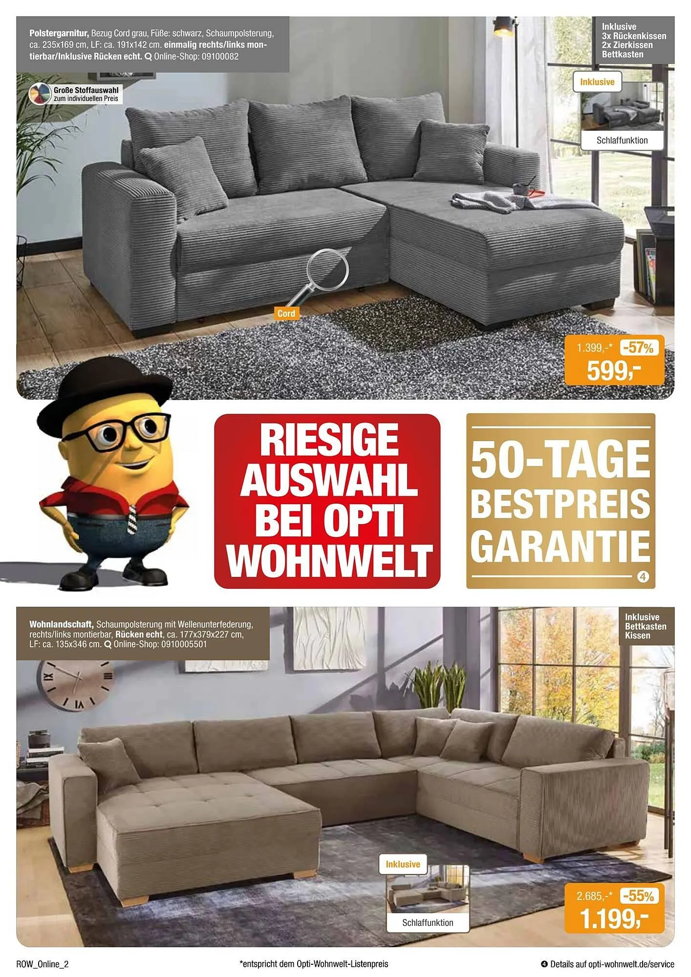 Opti Wohnwelt Prospekt von 11. Mai bis 22. Mai 2025 - Prospekt seite 2