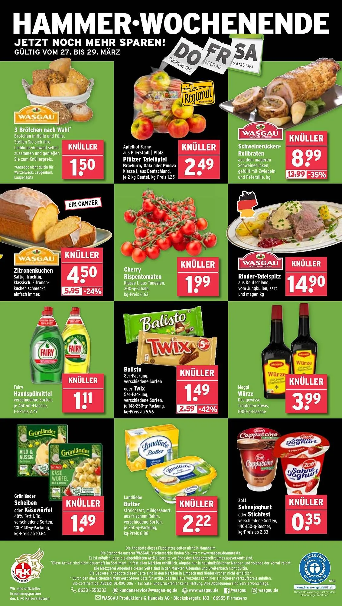 Wasgau Prospekt von 24. März bis 29. März 2025 - Prospekt seite 28