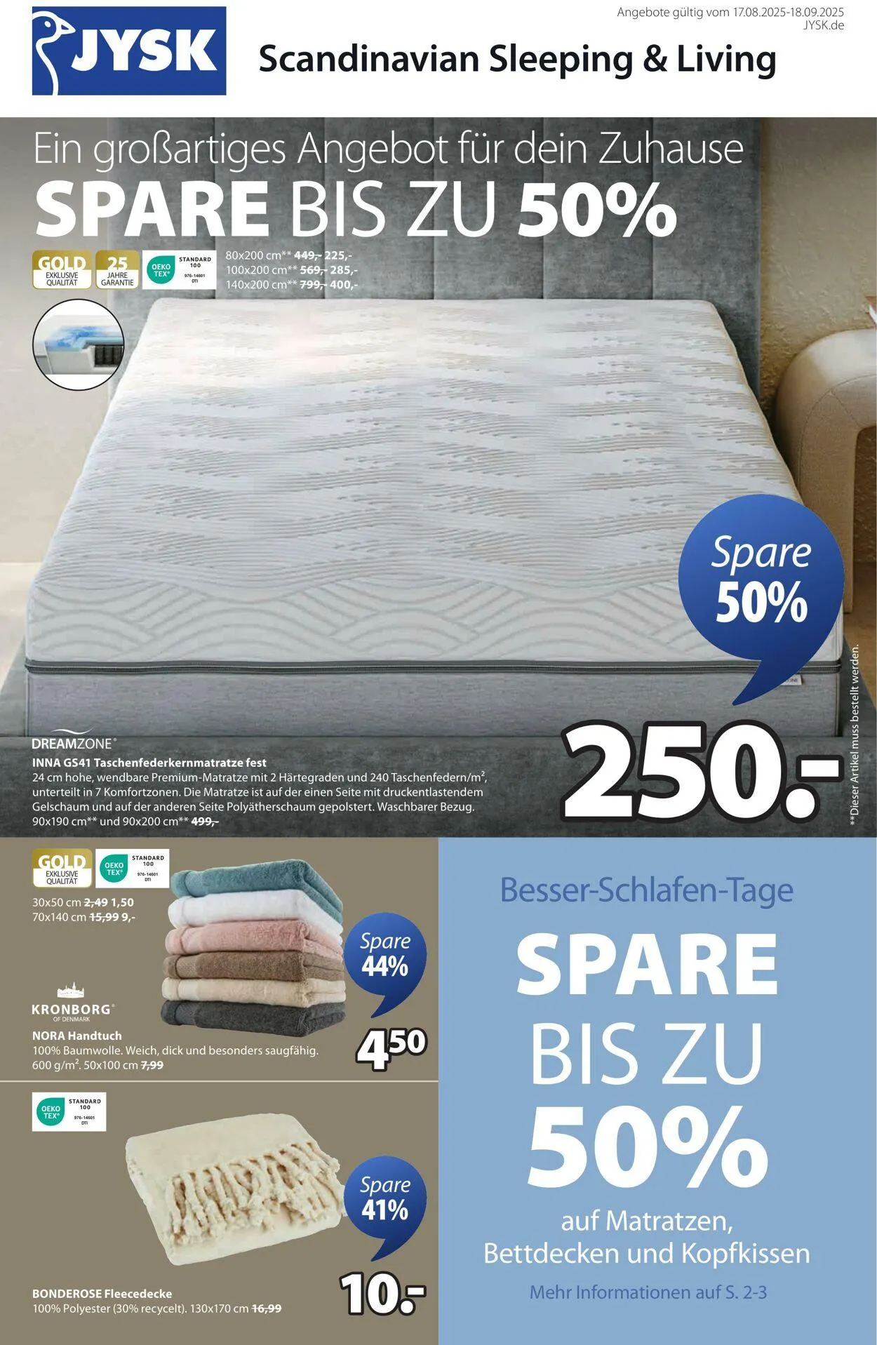 JYSK von 25. August bis 1. September 2025 - Prospekt seite 2
