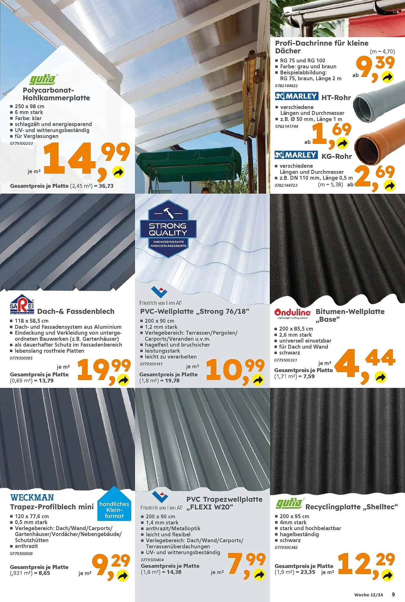 Globus Baumarkt Prospekt von 15. März bis 21. März 2026 - Prospekt seite 9