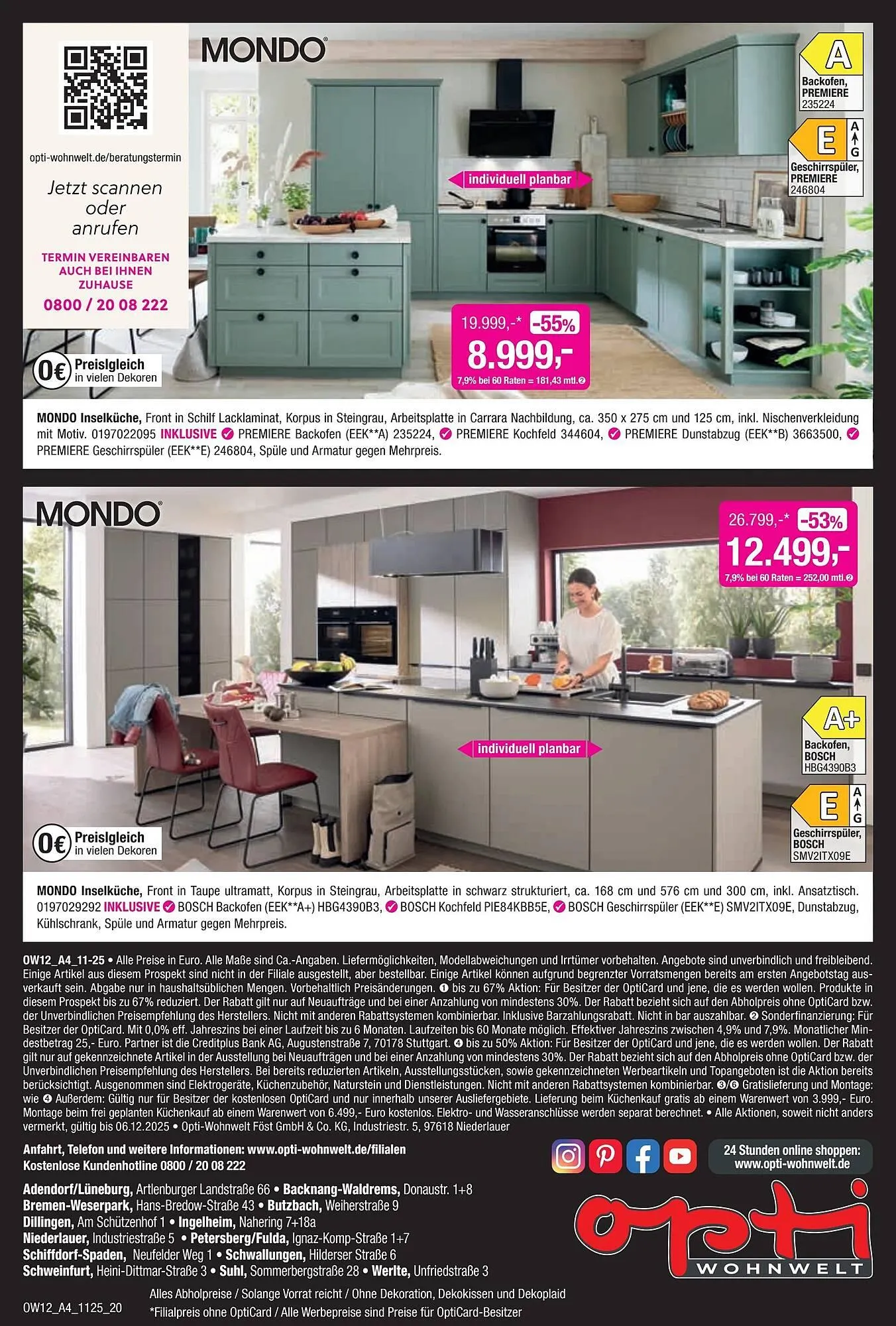 Opti Wohnwelt Prospekt von 13. November bis 7. Dezember 2025 - Prospekt seite 20
