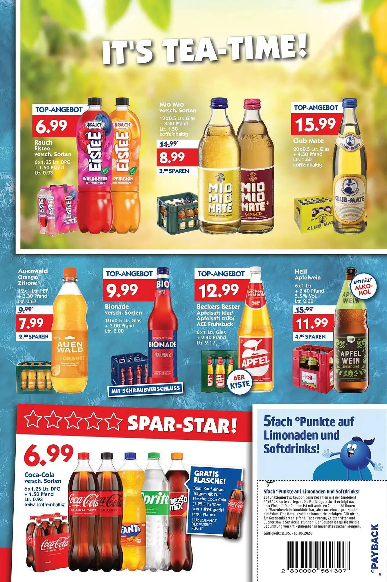 Hol'ab Getränkemarkt Prospekt von 11. Mai bis 16. Mai 2026 - Prospekt seite 5