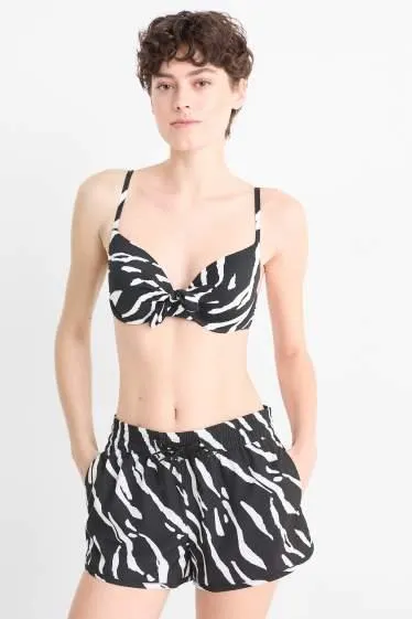 Swim shorts - LYCRA® - patterned