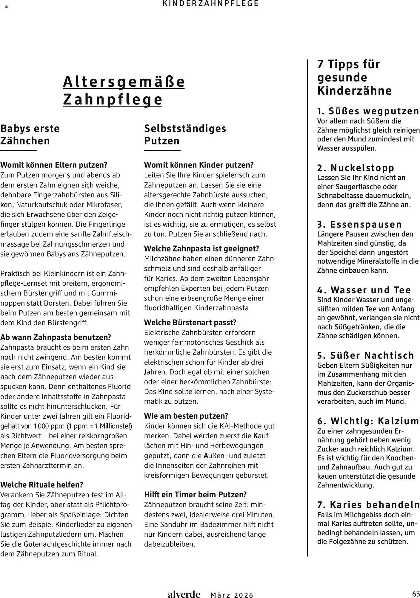 Dm drogerie Magazin von 1. März bis 31. März 2026 - Prospekt seite 65
