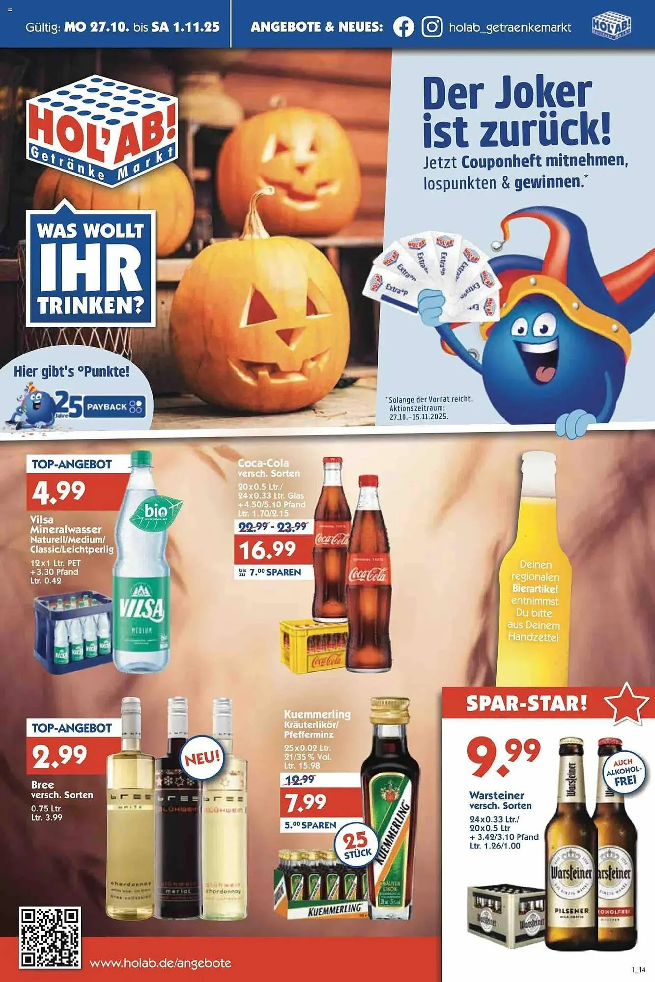 Holab Getränkemarkt Prospekt - 1
