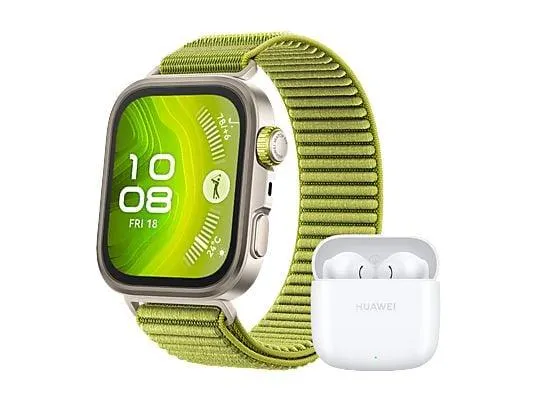 HUAWEI Fit 4 Pro + Freebuds SE 2 Smartwatch Nylonarmband, 120-190 mm, Green