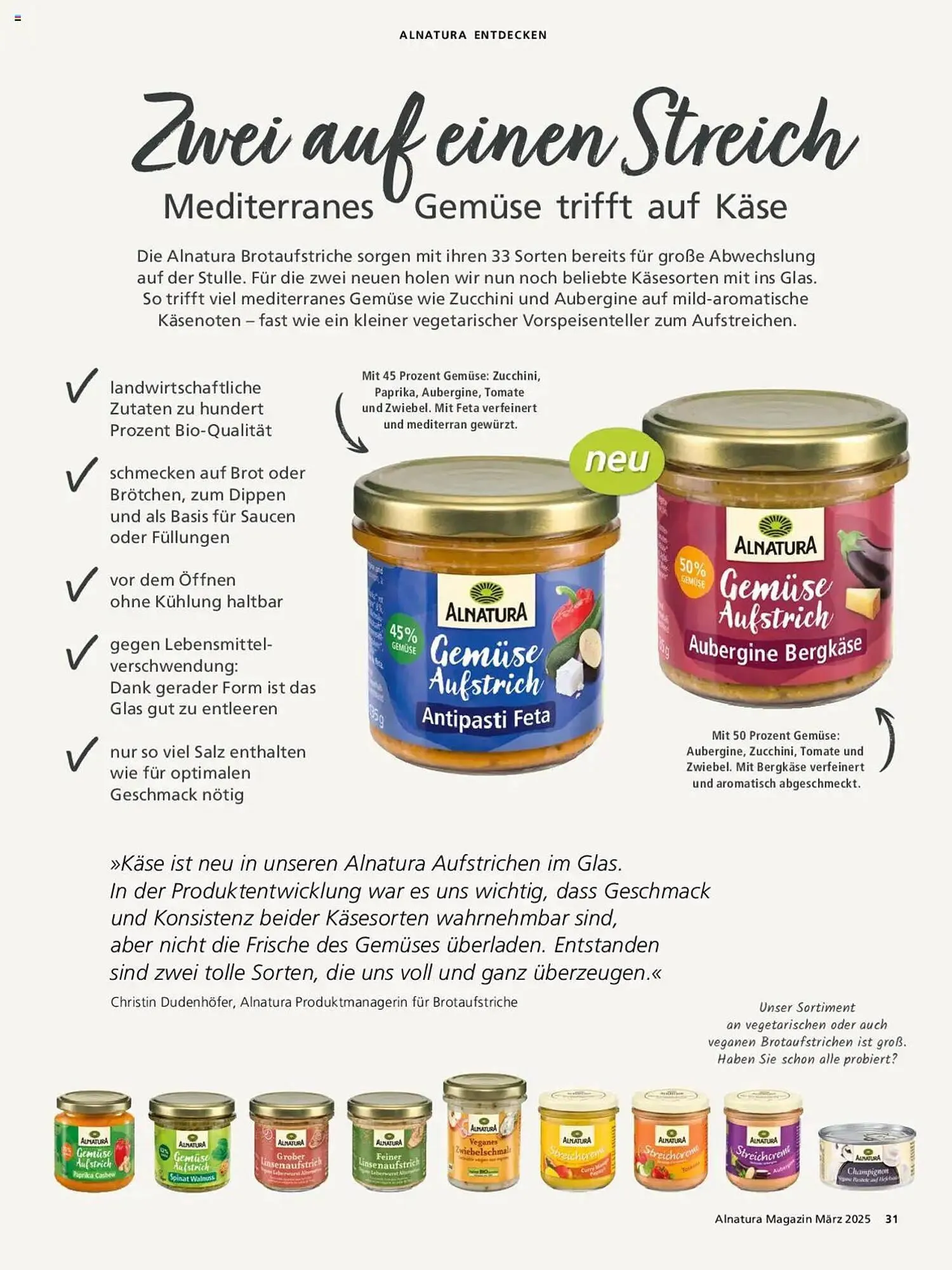 Alnatura Prospekt von 1. März bis 31. März 2025 - Prospekt seite 31