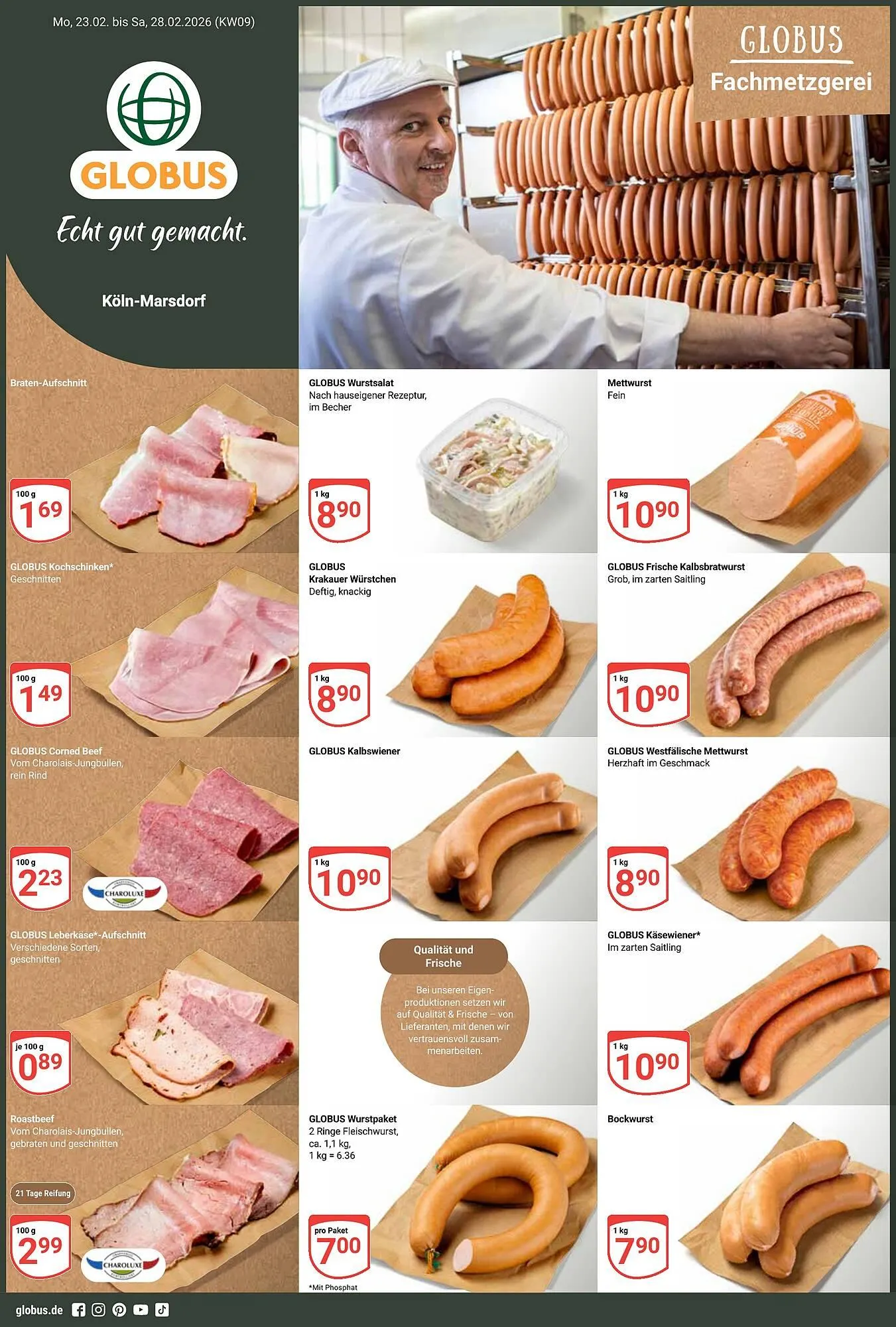 Globus Prospekt von 23. Februar bis 28. Februar 2026 - Prospekt seite 1