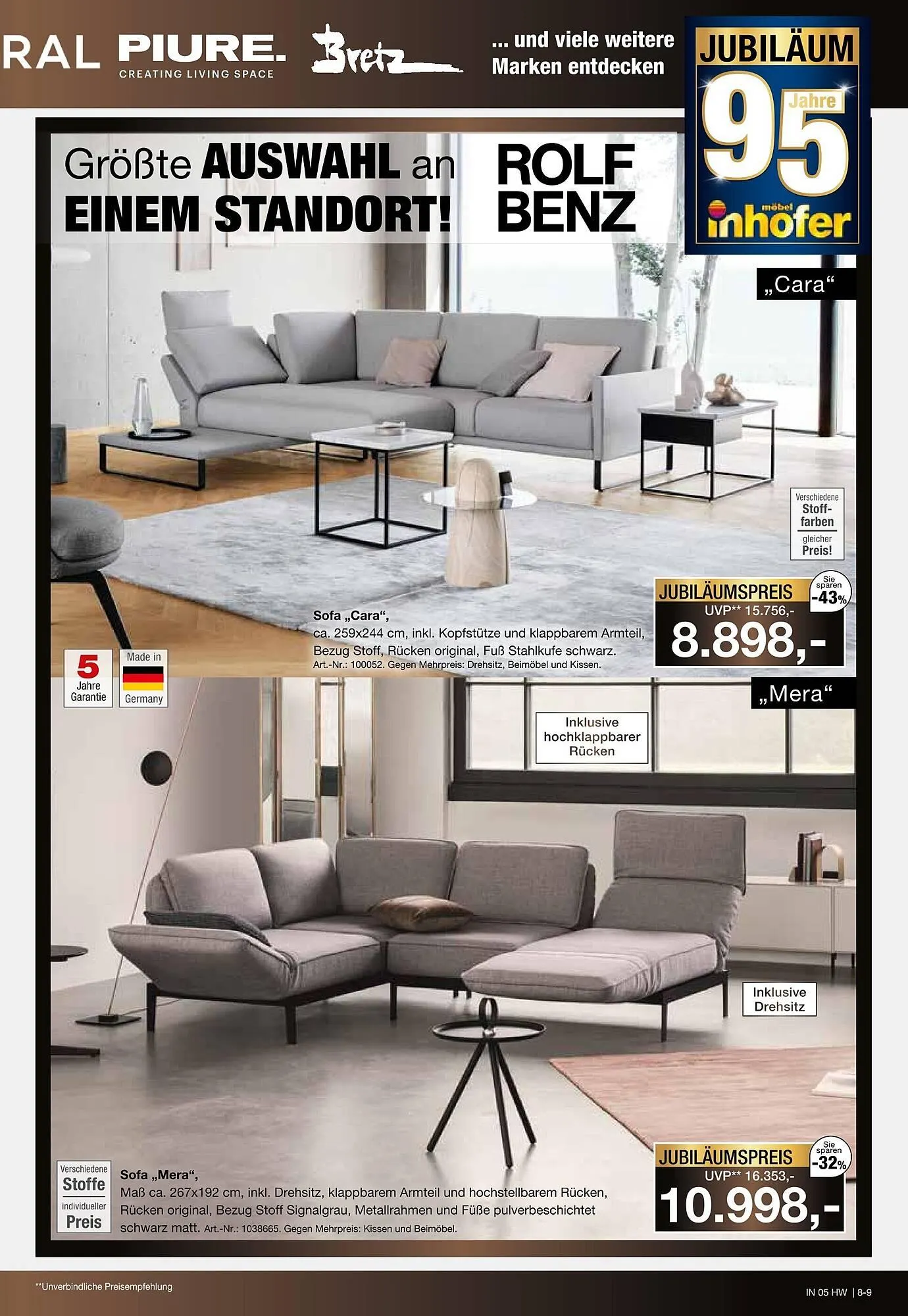 Möbel Inhofer Prospekt von 18. Februar bis 14. März 2026 - Prospekt seite 9