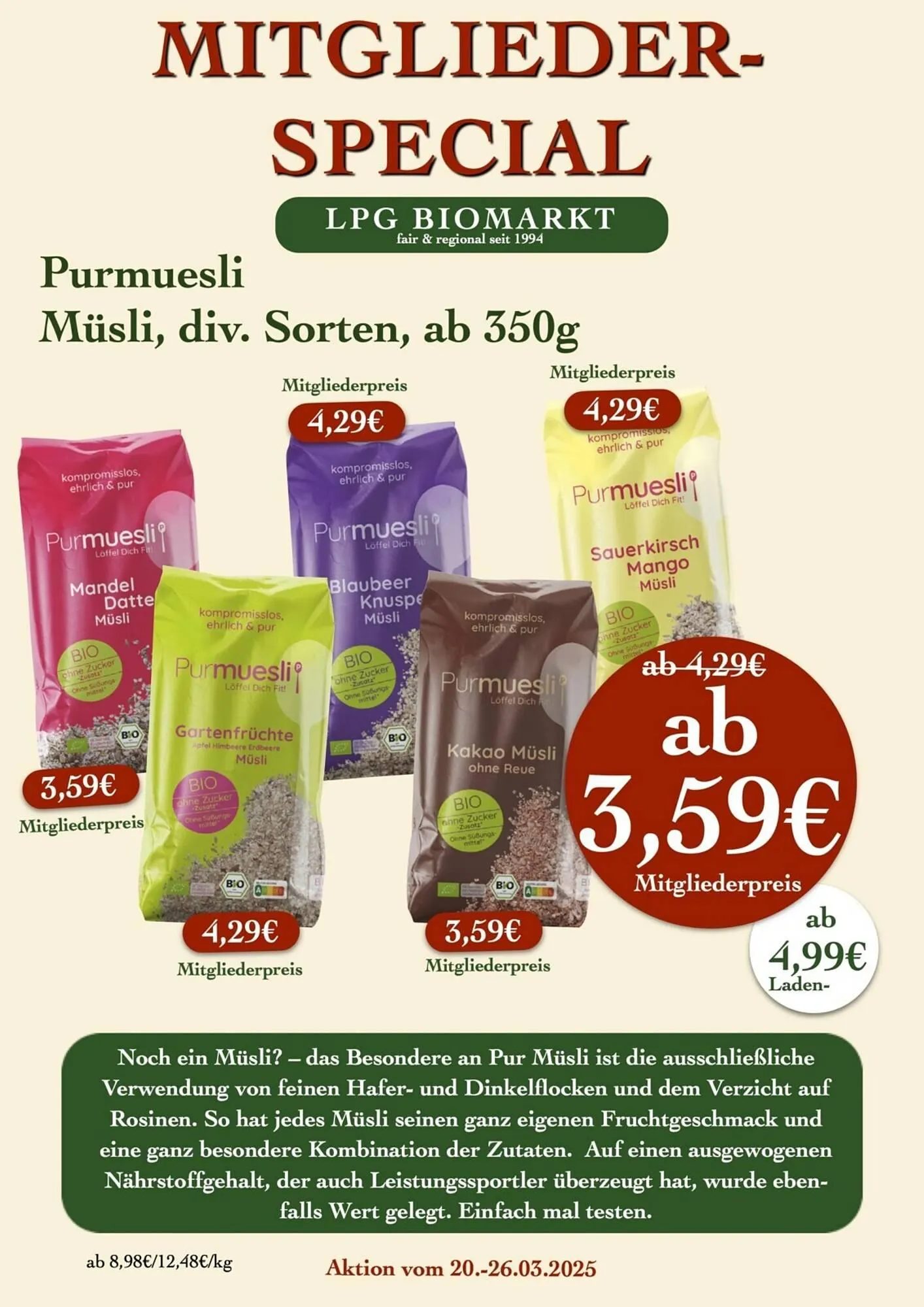 LPG Biomarkt Prospekt von 20. März bis 26. März 2025 - Prospekt seite 10