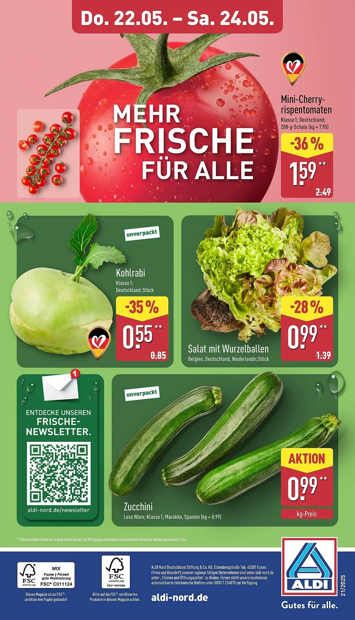 Aldi Nord Prospekt von 19. Mai bis 25. Mai 2025 - Prospekt seite 4