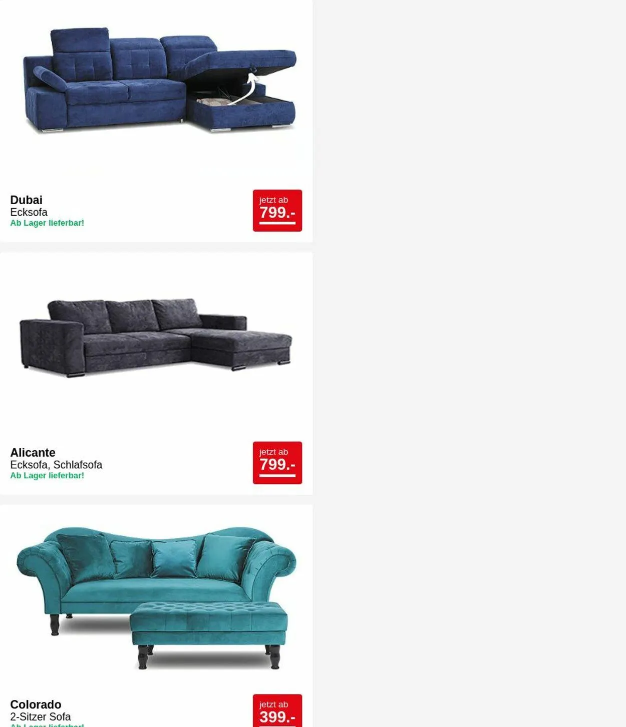 Seats and Sofas Aktueller Prospekt von 24. März bis 2. April 2025 - Prospekt seite 2