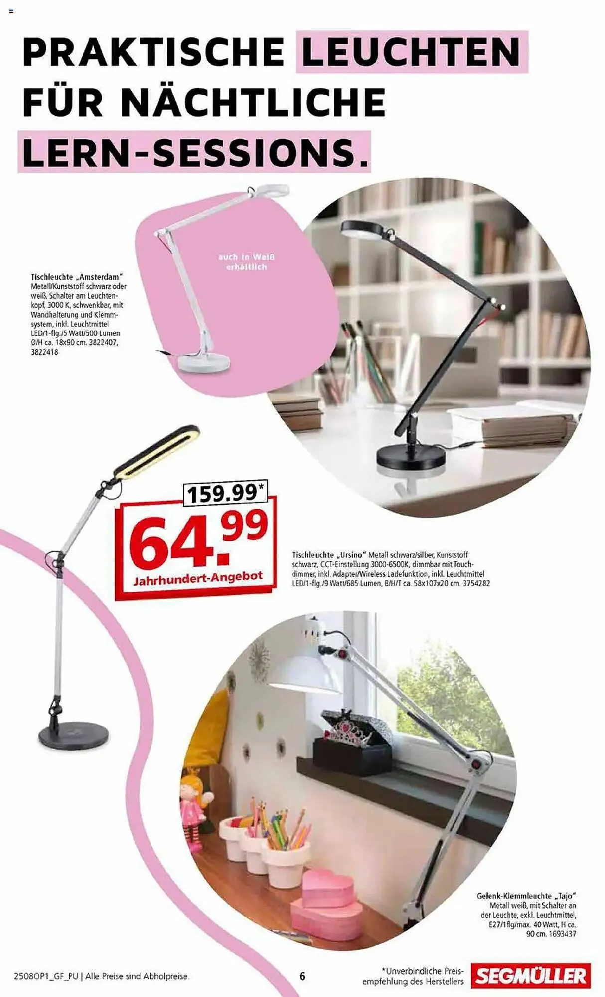 Segmüller Prospekt von 28. Juli bis 2. November 2025 - Prospekt seite 6