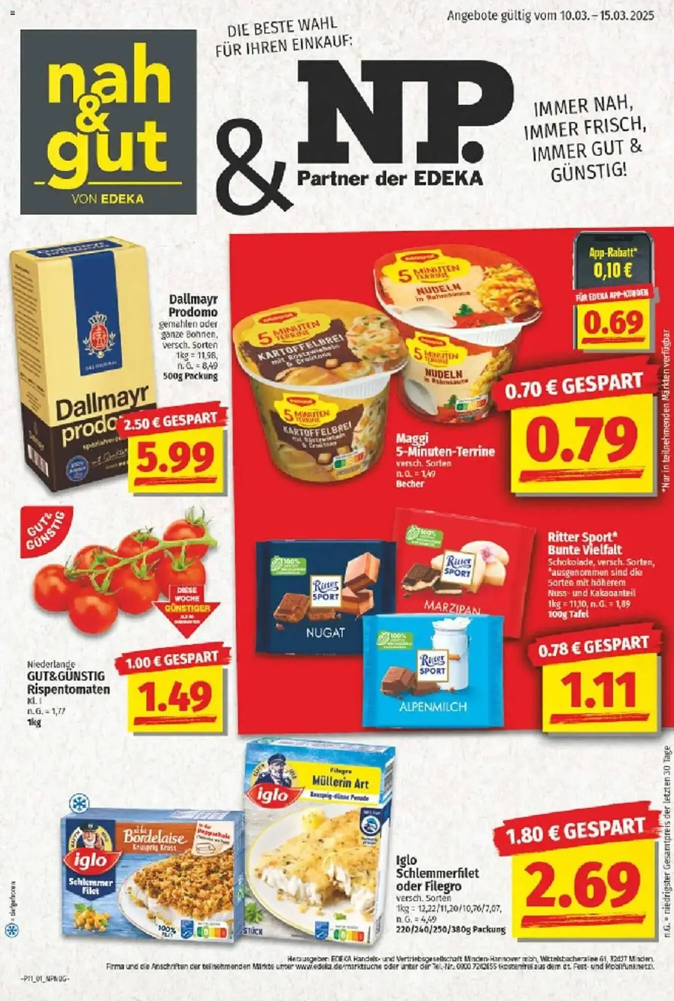 NP Discount Prospekt von 10. März bis 15. März 2025 - Prospekt seite 1