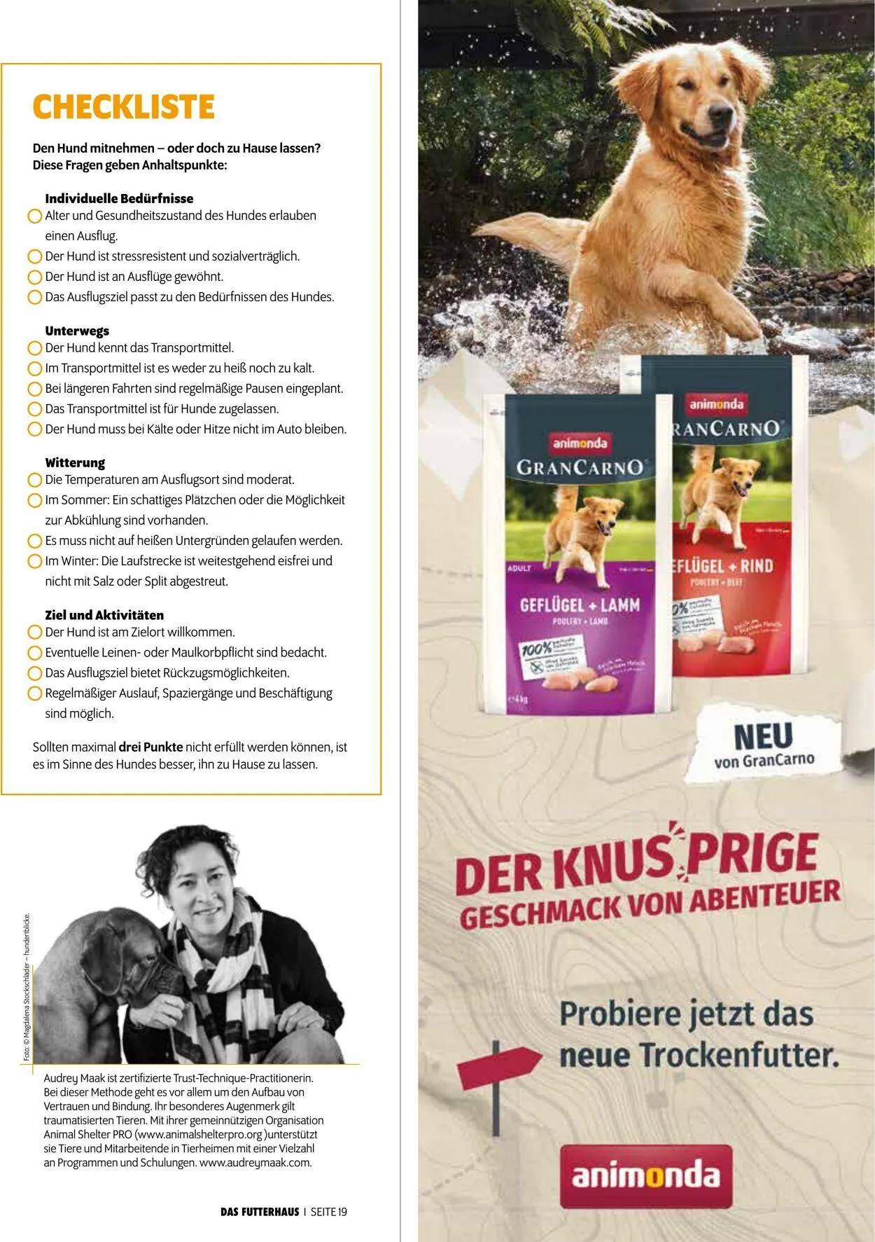 Futterhaus Aktueller Prospekt von 1. August bis 31. August 2025 - Prospekt seite 19