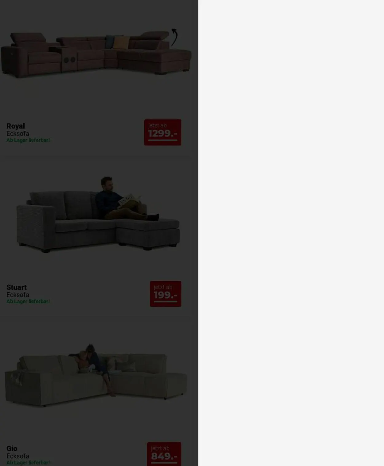 Seats and Sofas von 1. Dezember bis 10. Dezember 2025 - Prospekt seite 12