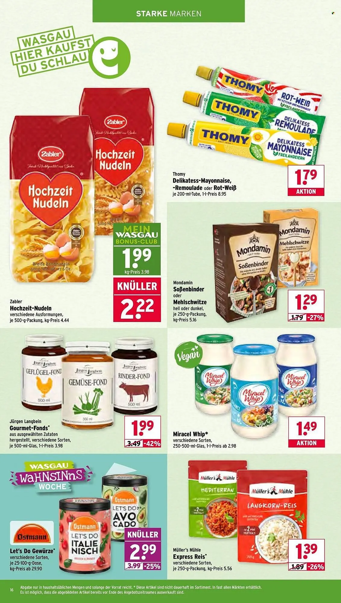 Wasgau Prospekt von 23. März bis 28. März 2026 - Prospekt seite 16