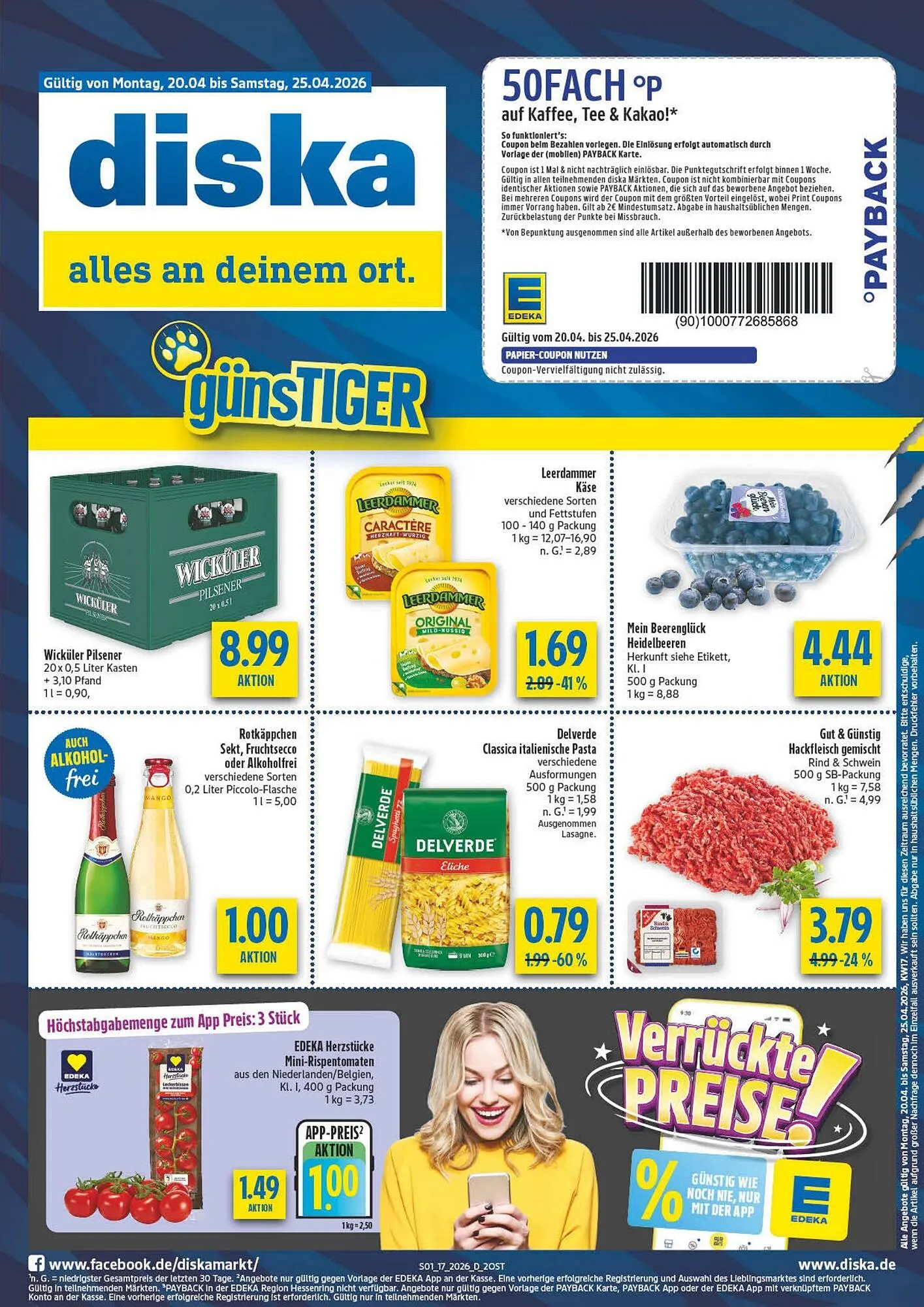 Diska Prospekt von 20. April bis 25. April 2026 - Prospekt seite 1