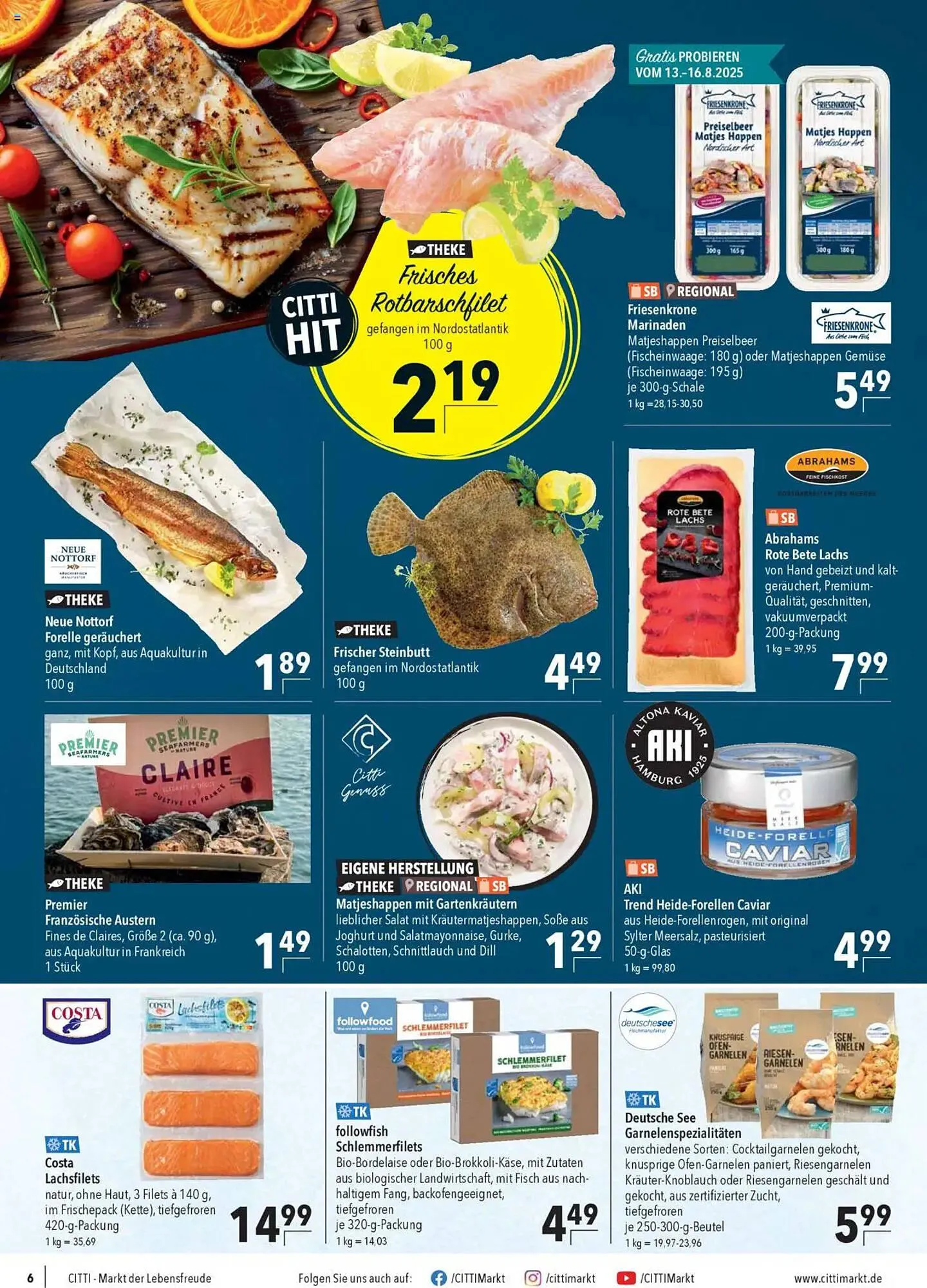 CITTI Markt Prospekt von 13. August bis 19. August 2025 - Prospekt seite 6