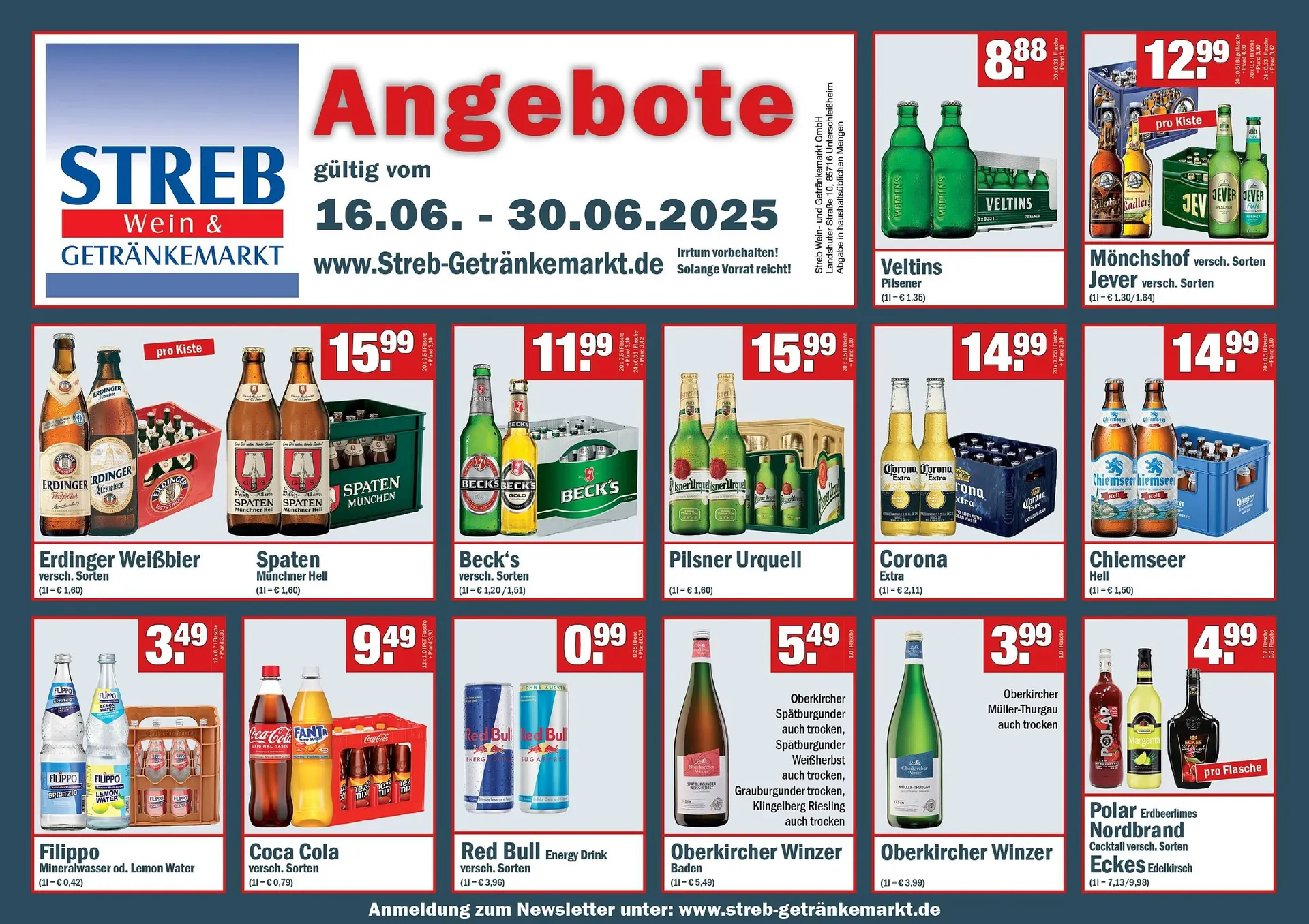 Streb Getränkemarkt Prospekt - 1
