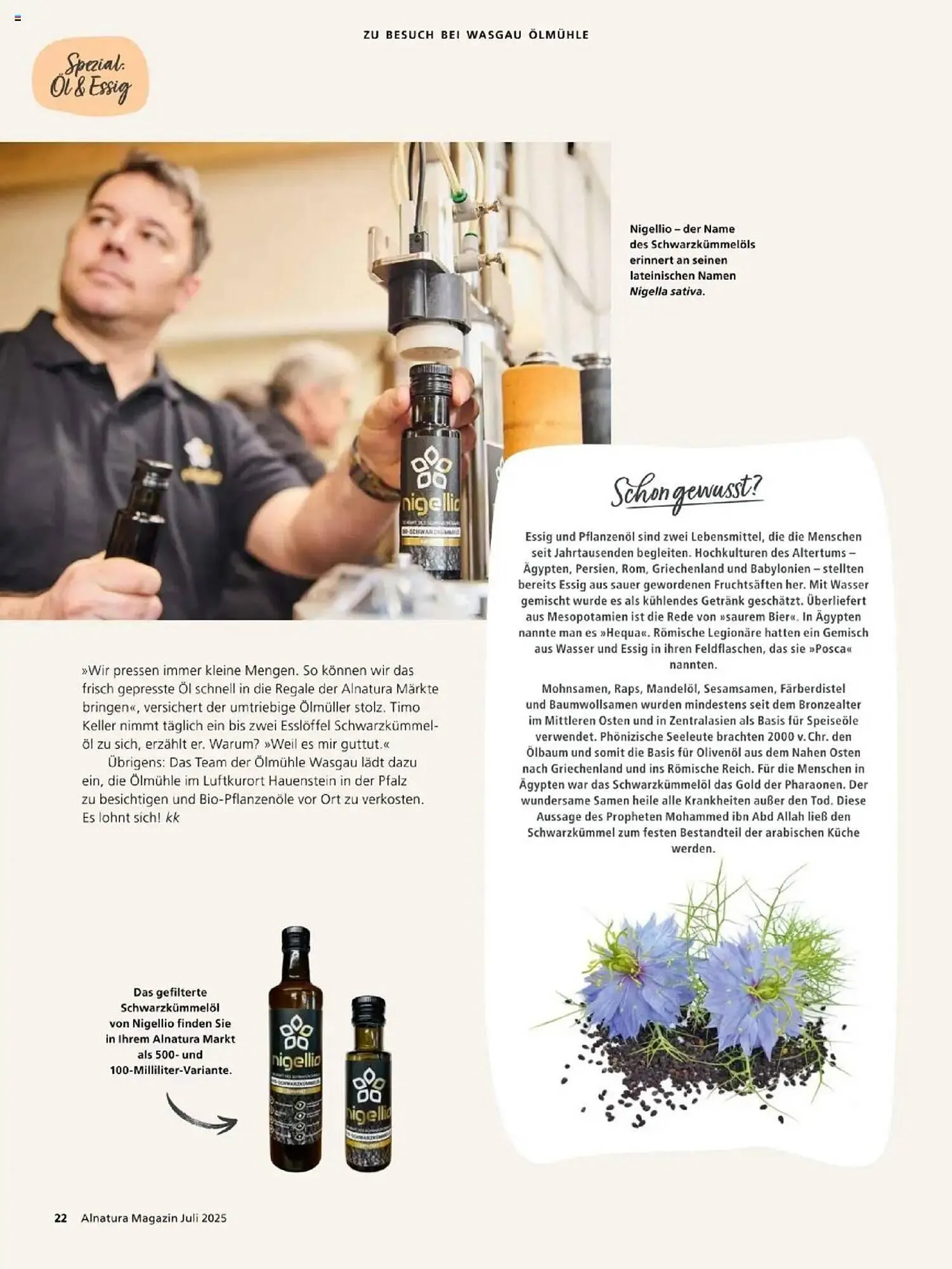 Alnatura Prospekt von 1. Juli bis 31. Juli 2025 - Prospekt seite 22