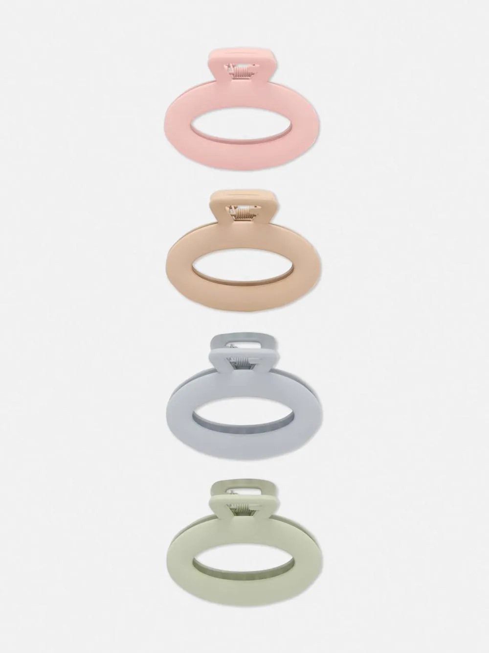 Matte Haarklammern, 4er-Pack