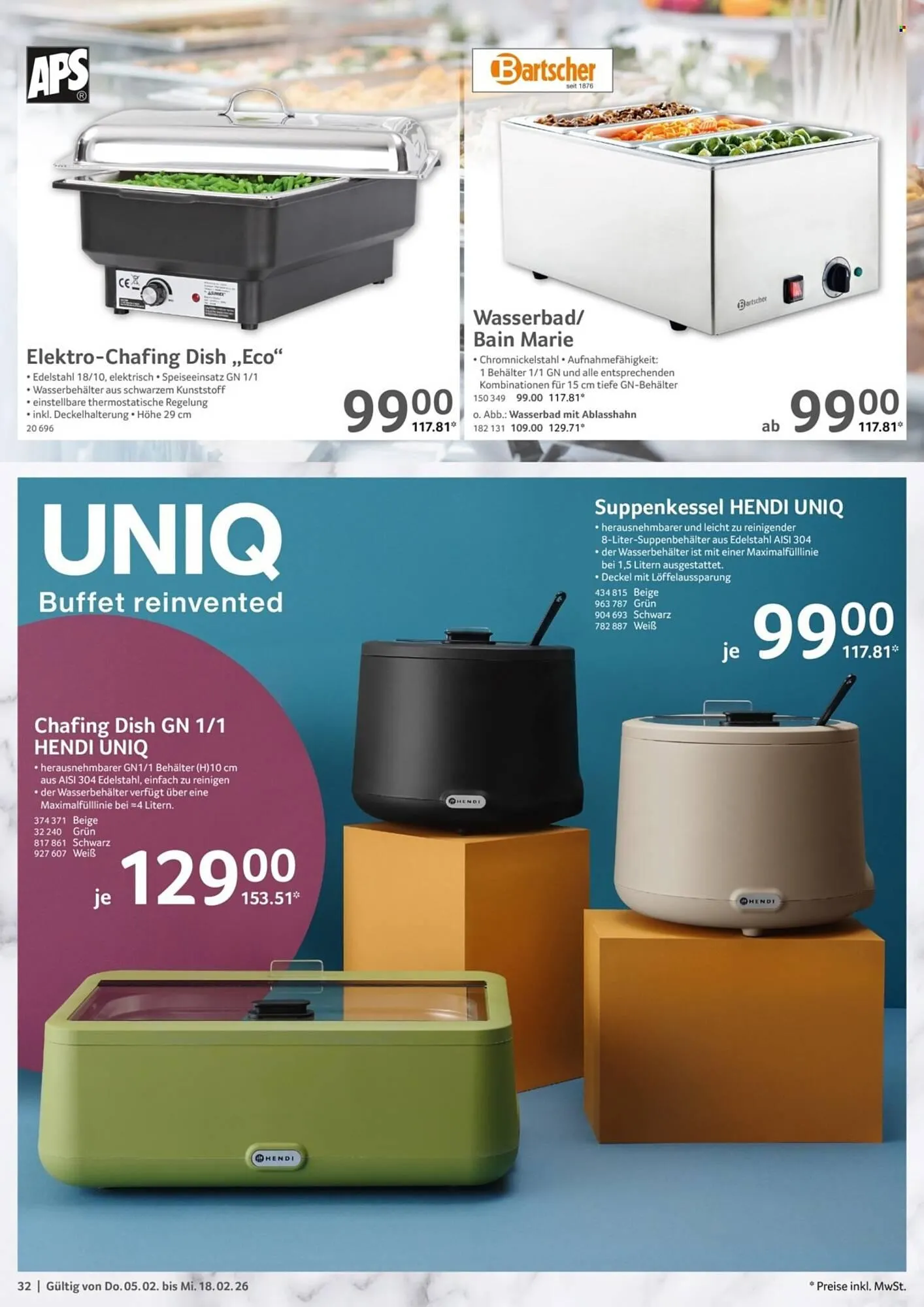 Selgros Prospekt von 5. Februar bis 18. Februar 2026 - Prospekt seite 32