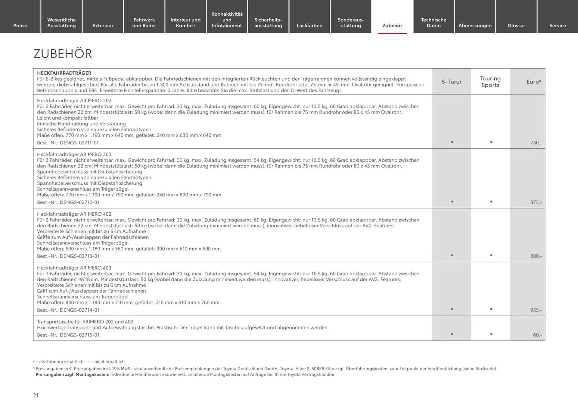 Toyota Prospekt von 24. Januar bis 24. Januar 2026 - Prospekt seite 21