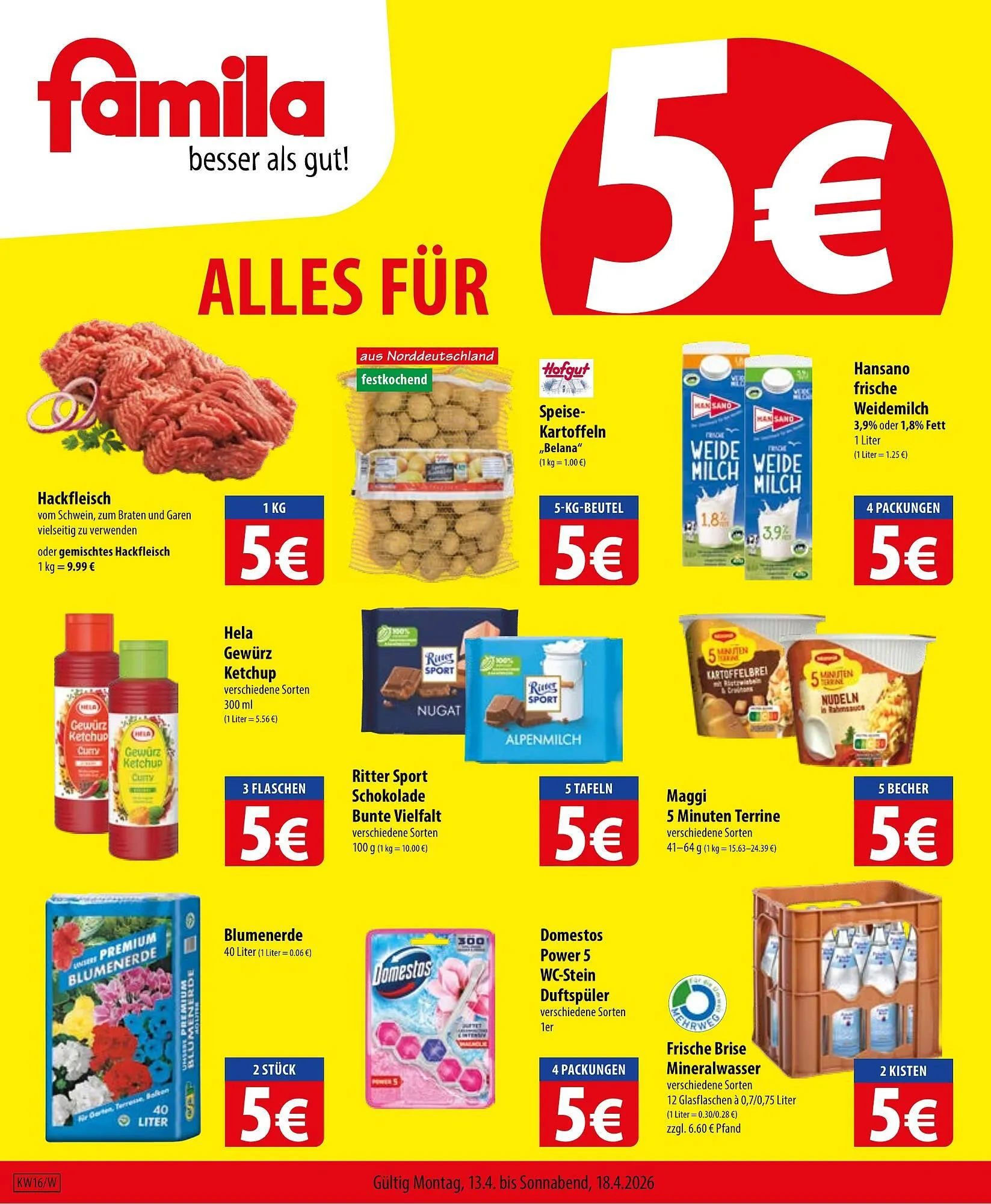 Famila Nord Ost Prospekt von 13. April bis 18. April 2026 - Prospekt seite 1