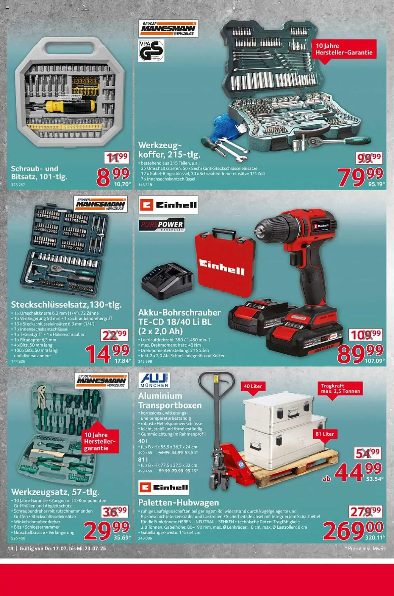 Selgros Prospekt von 17. Juli bis 23. Juli 2025 - Prospekt seite 14