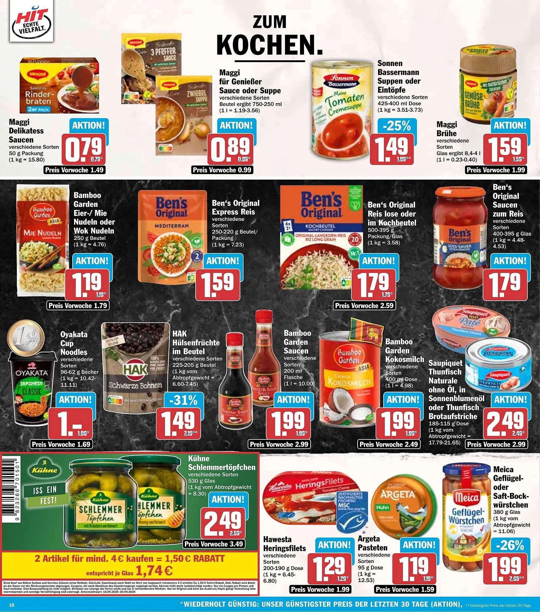 HIT Prospekt von 15. September bis 20. September 2025 - Prospekt seite 10