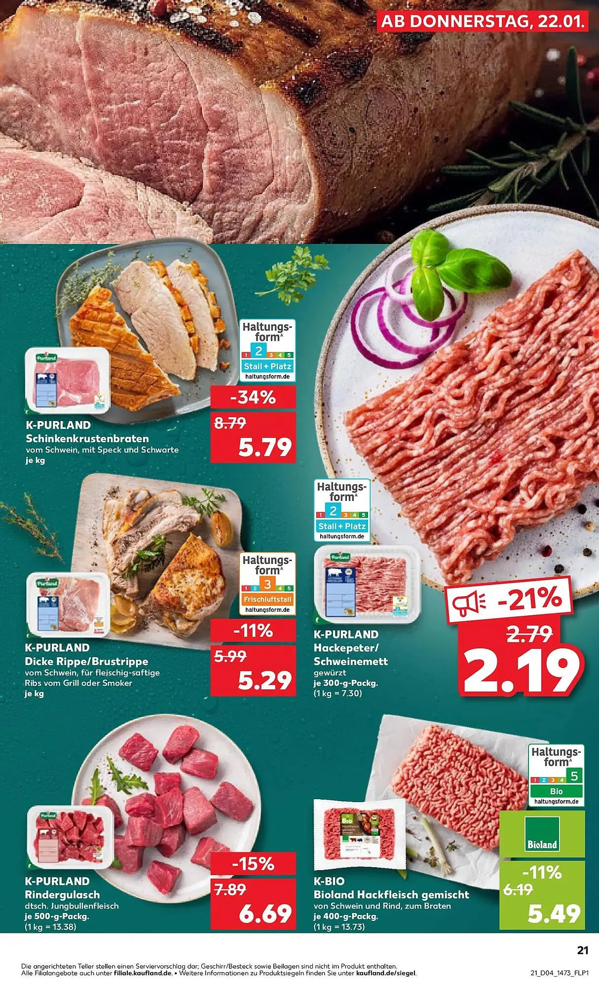 Kaufland Prospekt von 21. Januar bis 28. Januar 2026 - Prospekt seite 21