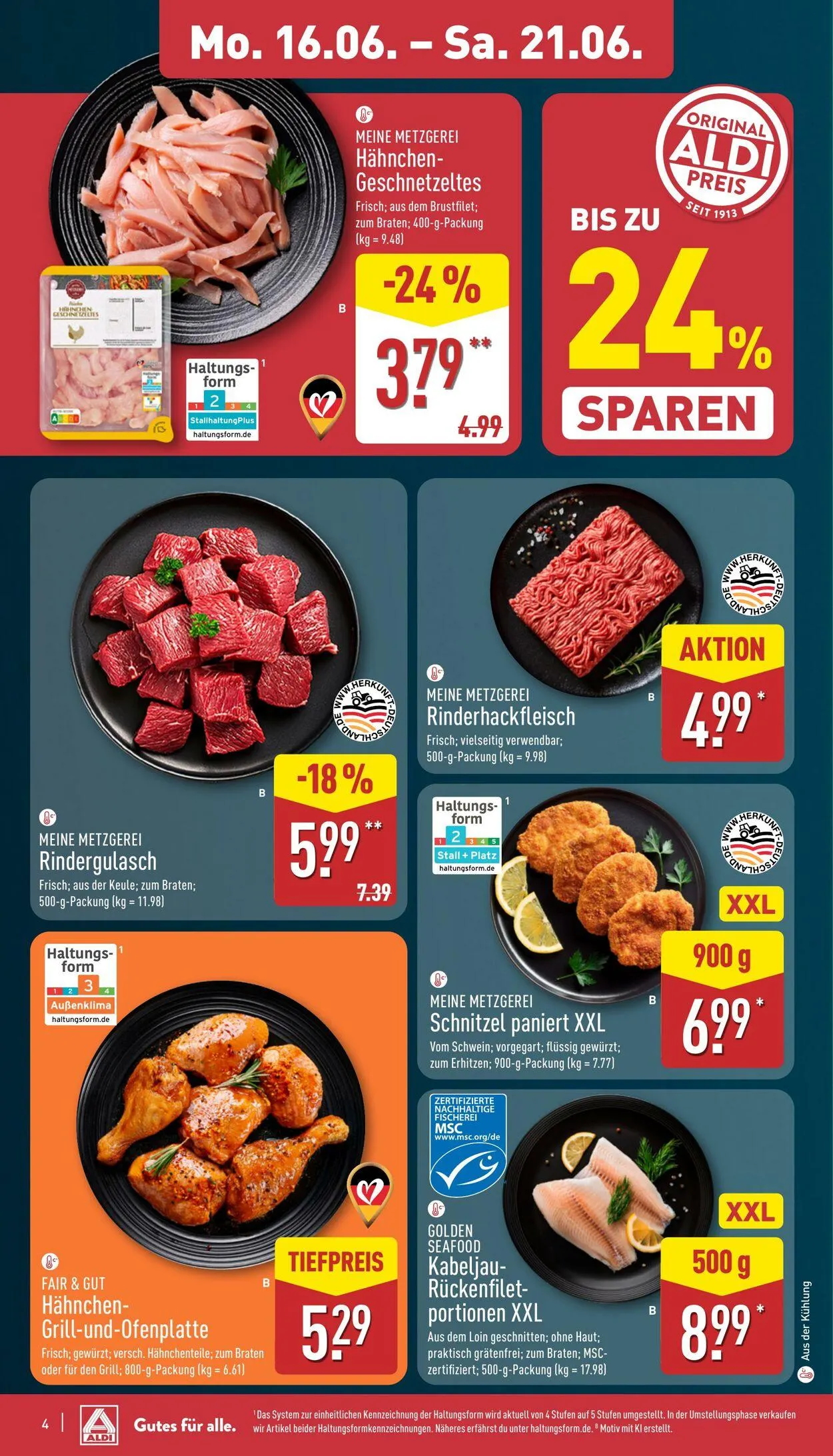 Aldi-Nord von 16. Juni bis 21. Juni 2025 - Prospekt seite 4