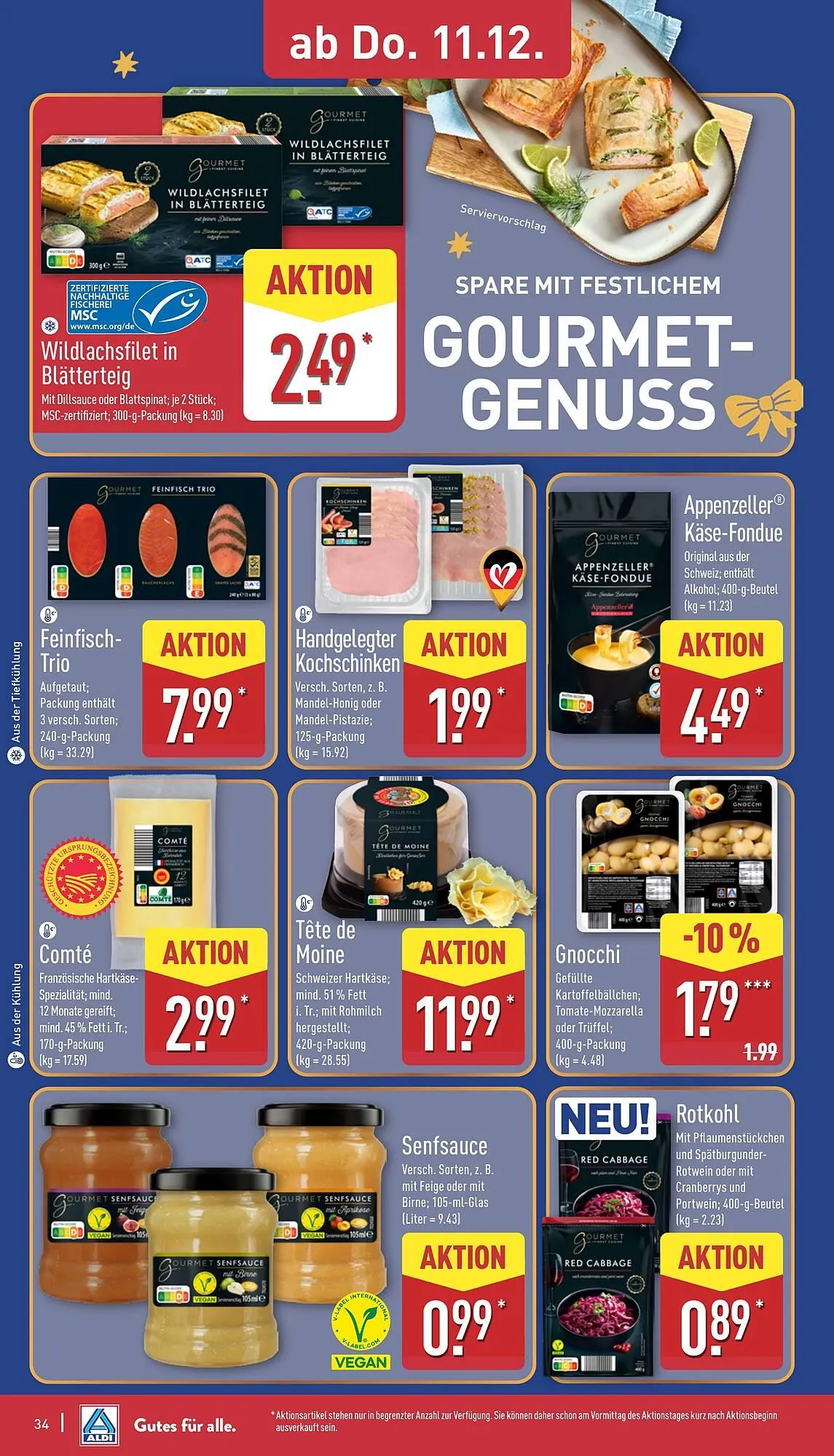 Aldi Nord Prospekt von 8. Dezember bis 13. Dezember 2025 - Prospekt seite 34