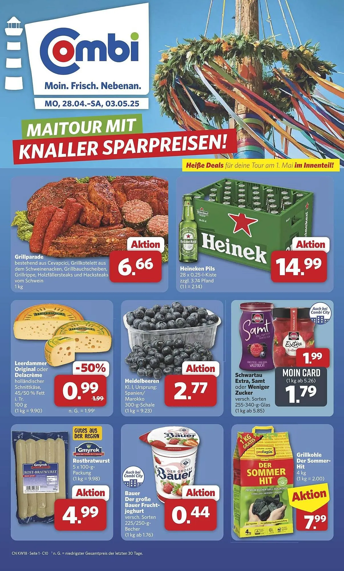 Combi Prospekt von 28. April bis 3. Mai 2025 - Prospekt seite 1