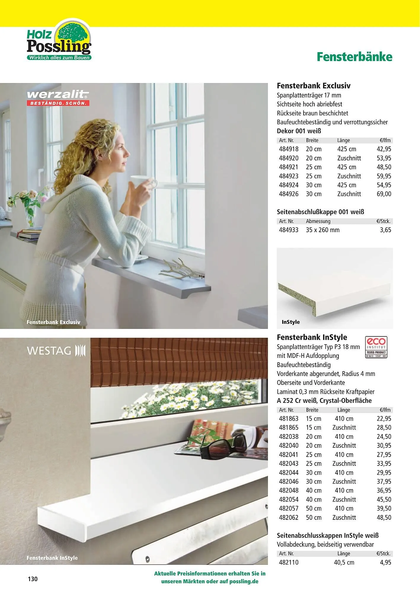 Holz Possling Prospekt von 1. April bis 31. Juli 2026 - Prospekt seite 130