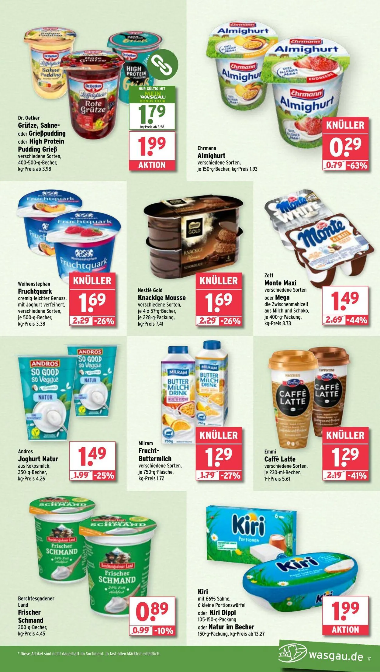 WASGAU Aktueller Prospekt von 23. März bis 6. April 2025 - Prospekt seite 17