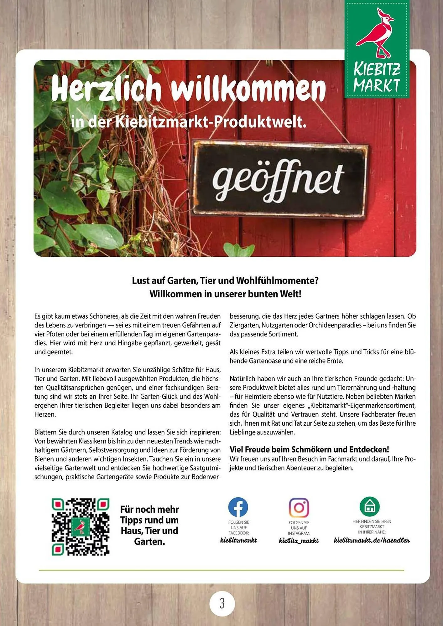 Kiebitzmarkt Prospekt von 16. April bis 31. August 2025 - Prospekt seite 3