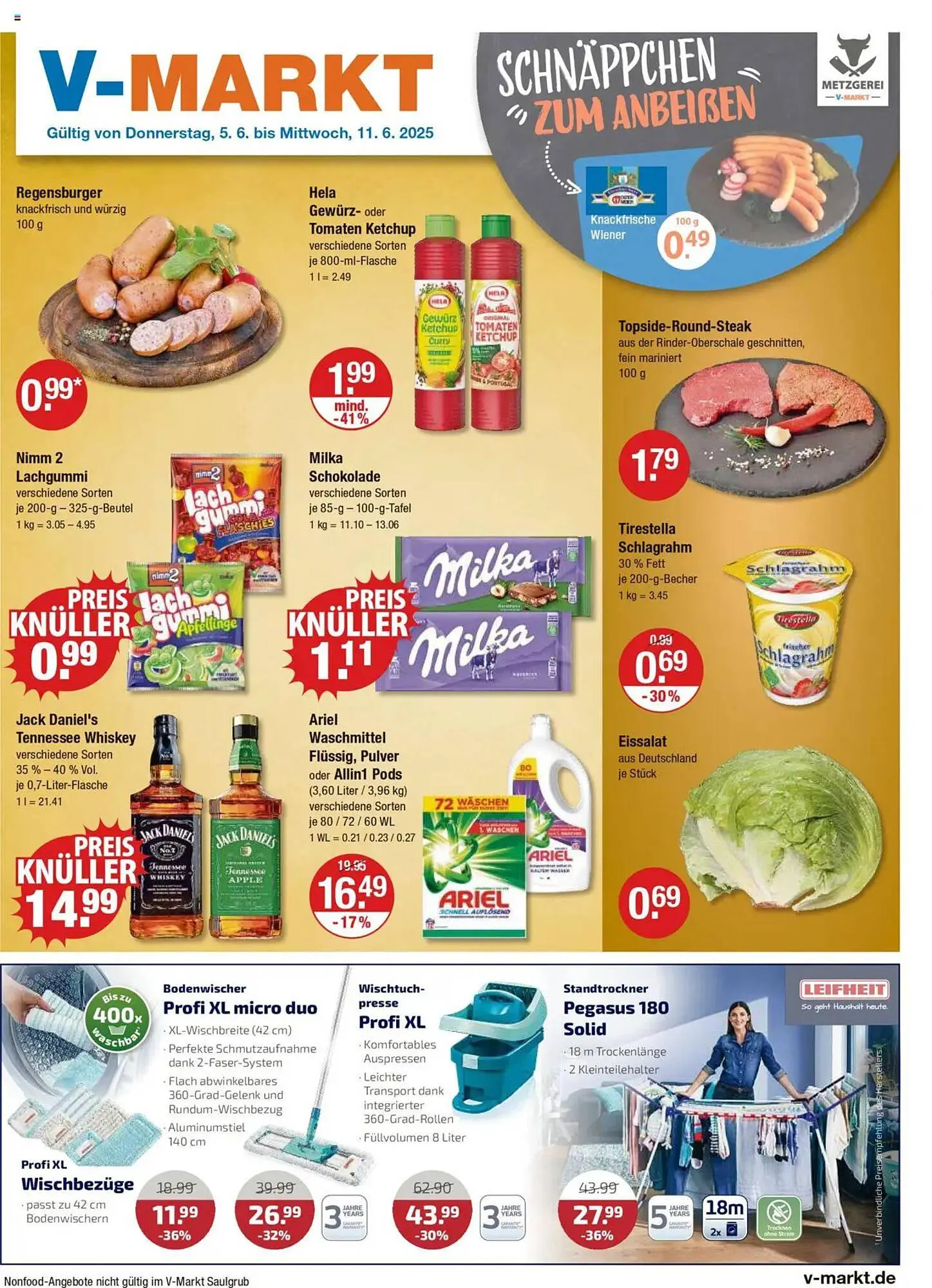 V Markt Prospekt von 5. Juni bis 11. Juni 2025 - Prospekt seite 1