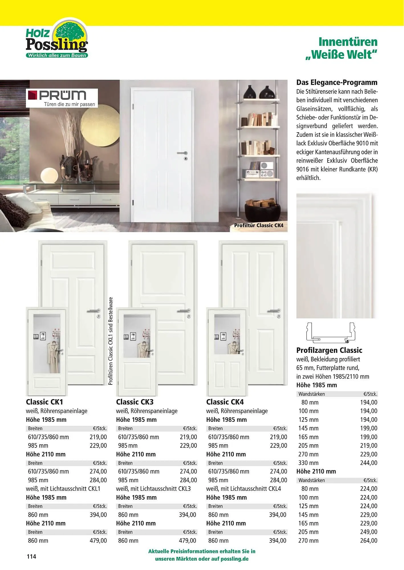 Holz Possling Prospekt von 1. April bis 31. Juli 2026 - Prospekt seite 114