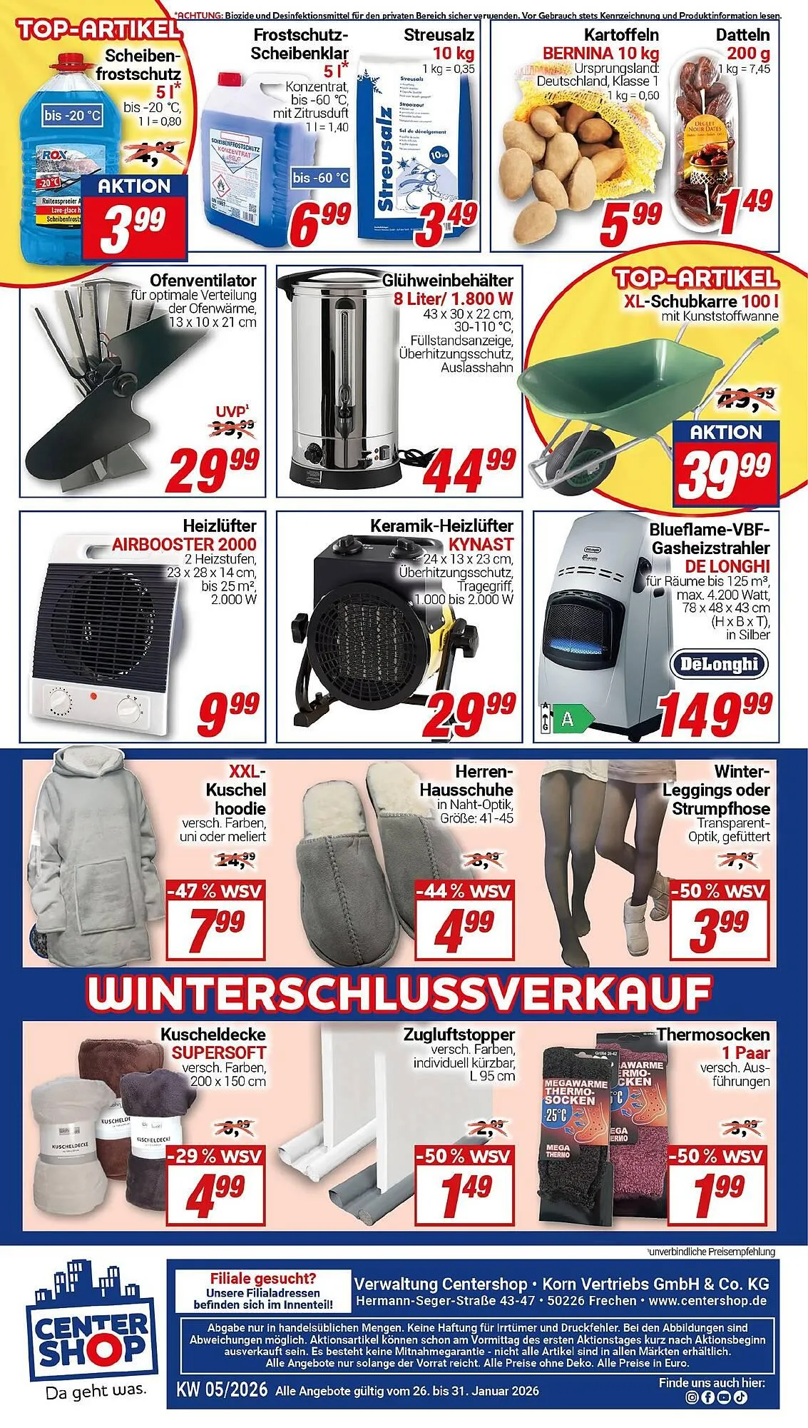 CENTERSHOP Prospekt von 26. Januar bis 31. Januar 2026 - Prospekt seite 8
