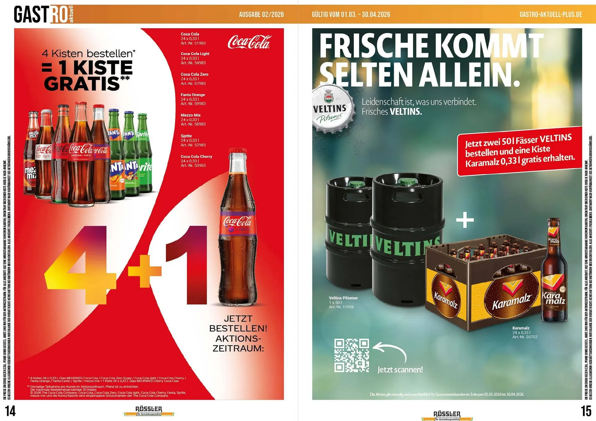 Getränke Rössler Prospekt von 1. März bis 30. April 2026 - Prospekt seite 8