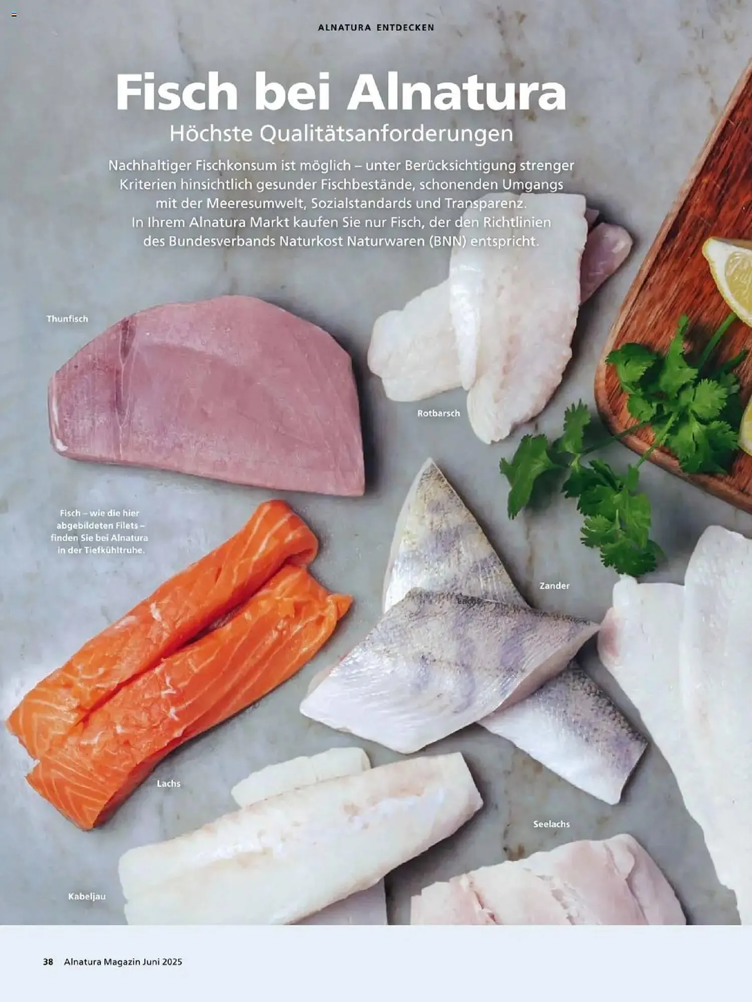 Alnatura Prospekt von 1. Juni bis 30. Juni 2025 - Prospekt seite 38
