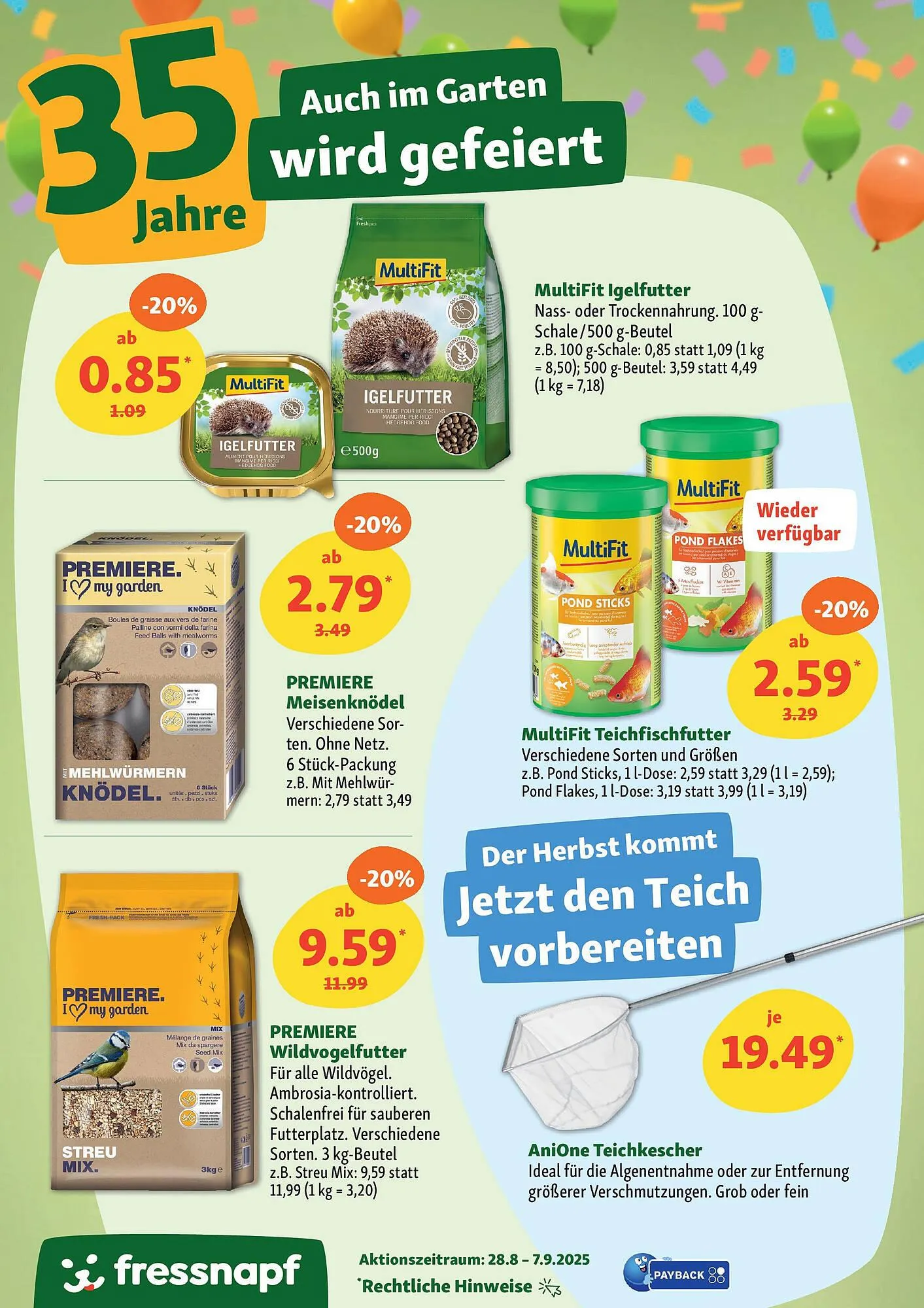 Fressnapf Prospekt von 27. August bis 7. September 2025 - Prospekt seite 18